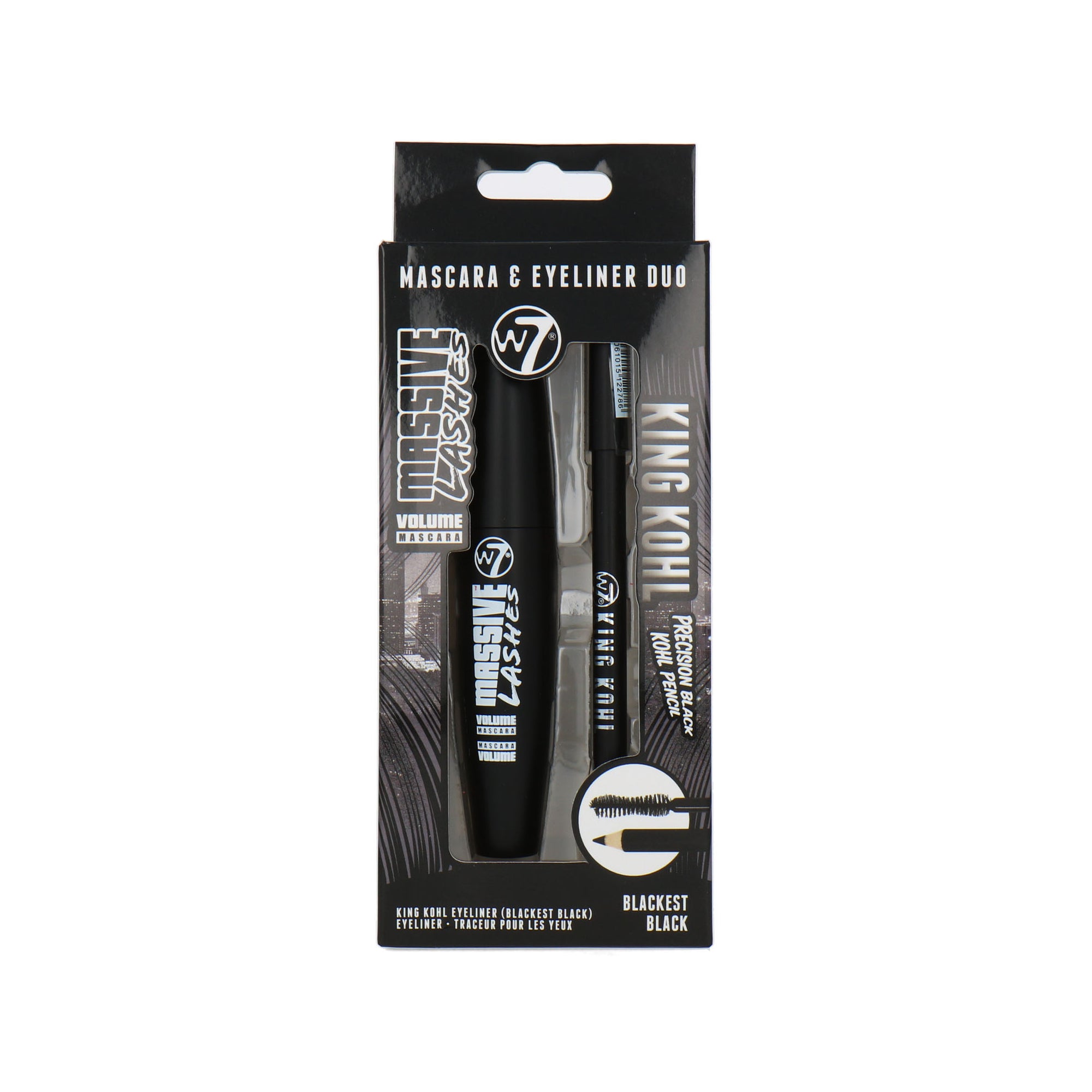 W7 Mascara & Eyeliner Duo - Massive Lashes & King Kohl