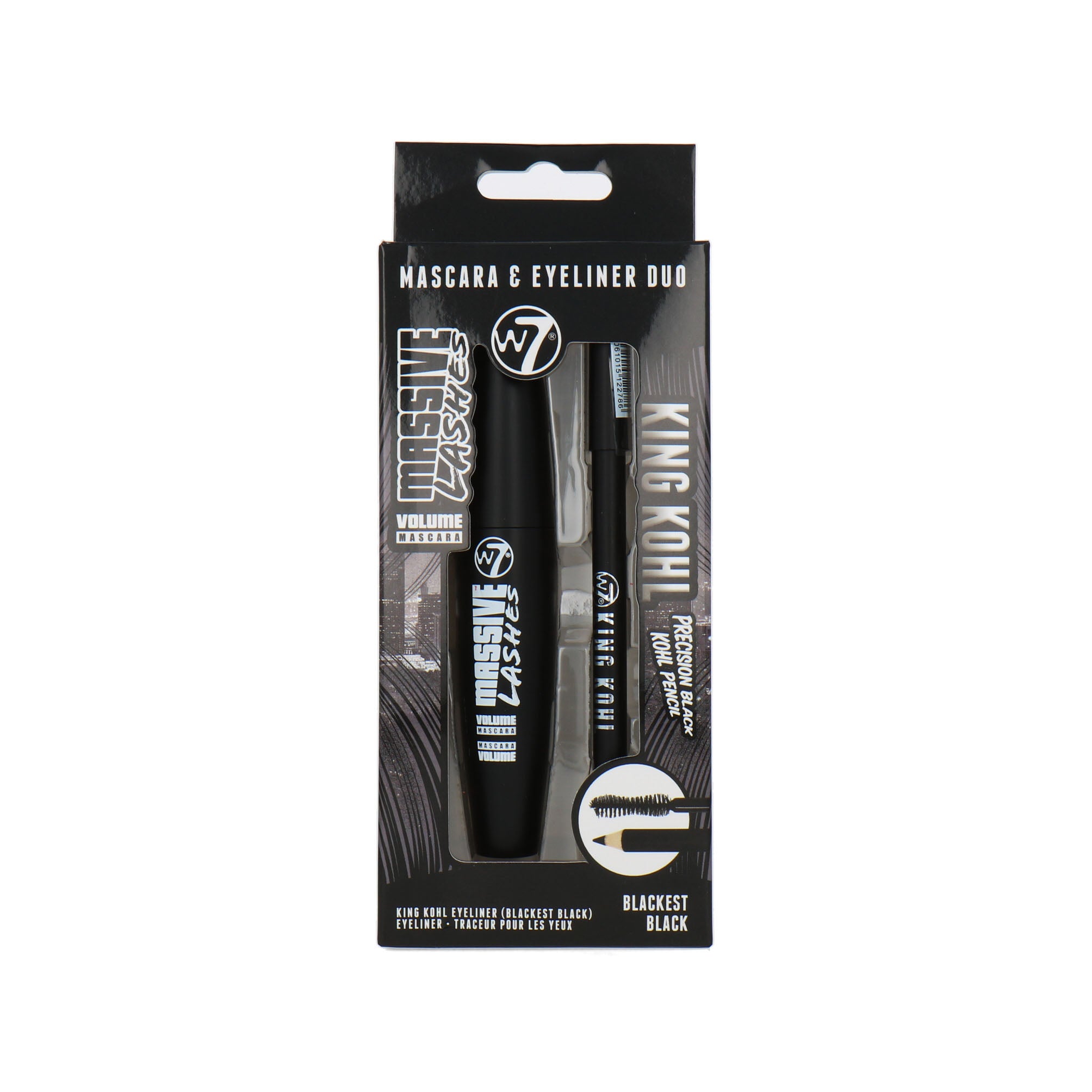 W7 Mascara & Eyeliner Duo - Massive Lashes & King Kohl
