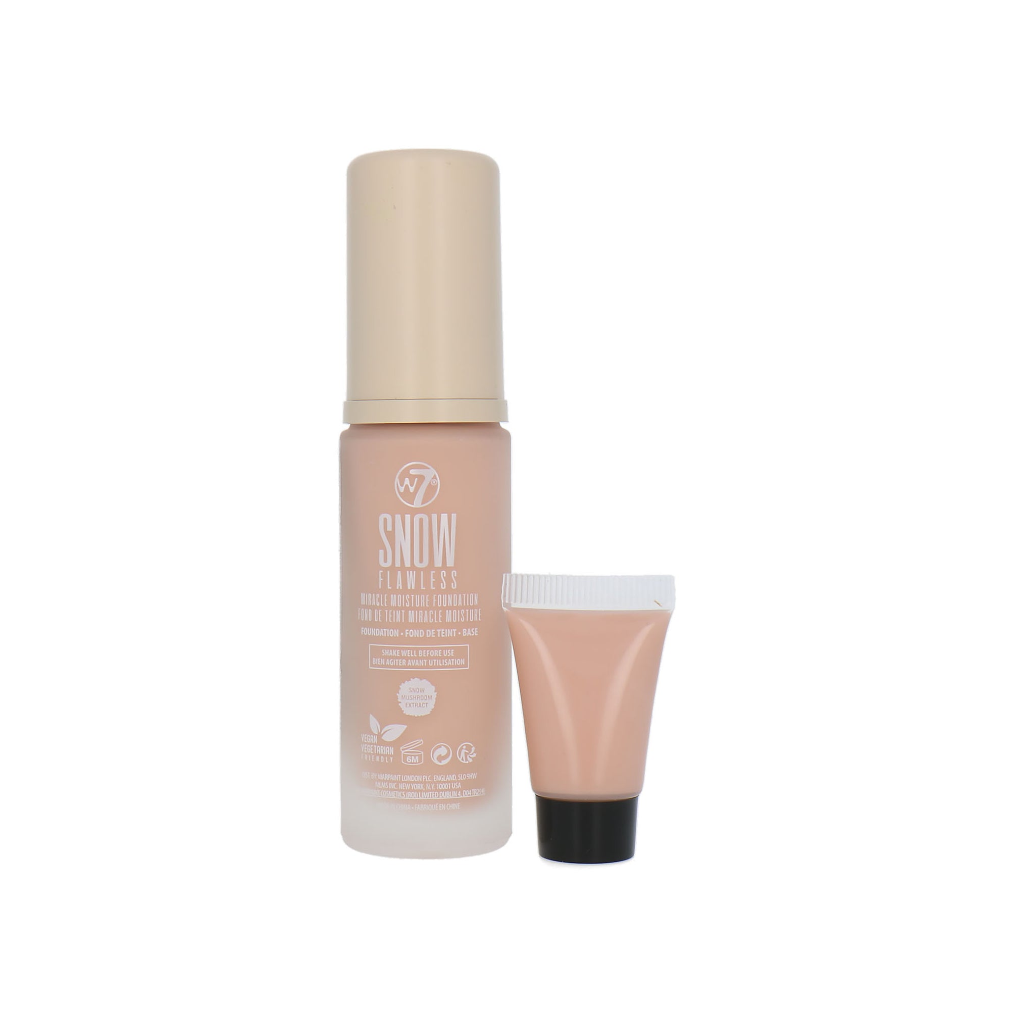 W7 Snow Flawless Miracle Moisture Foundation - Sand Beige