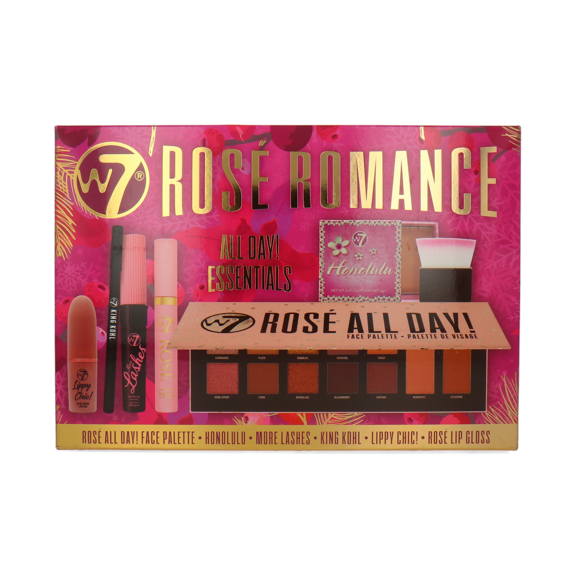 W7 Rose Romance All Day Essentials Cadeauset