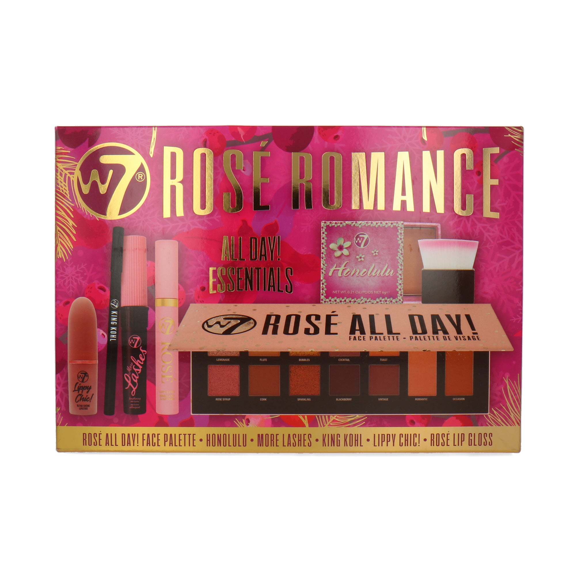 W7 Rose Romance All Day Essentials Cadeauset