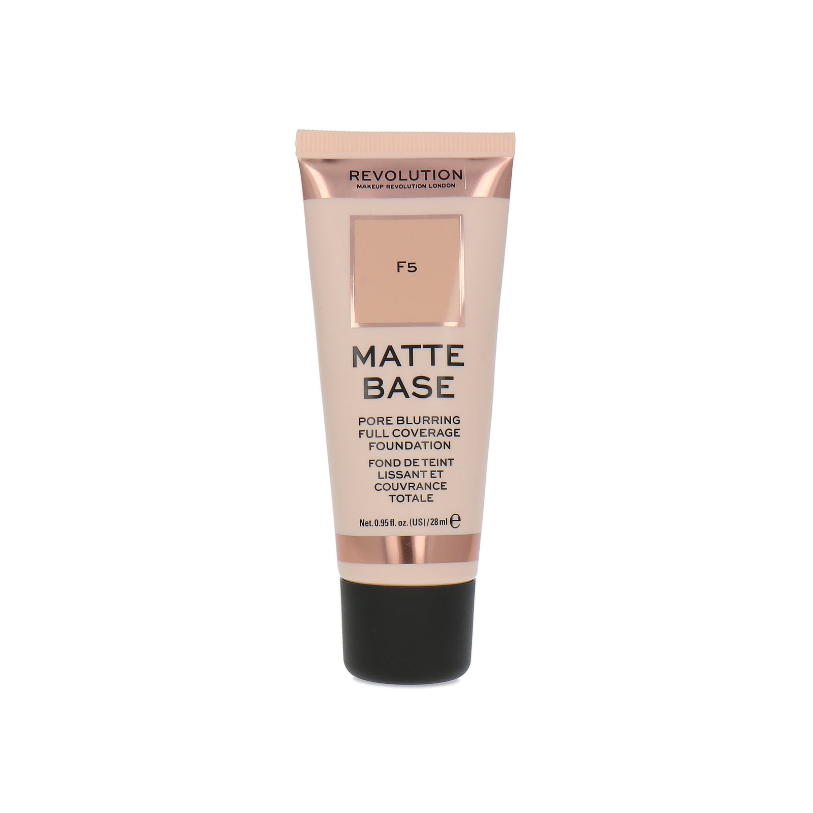 Makeup Revolution Matte Base Pore Blurring Full Coverage Foundation - F5