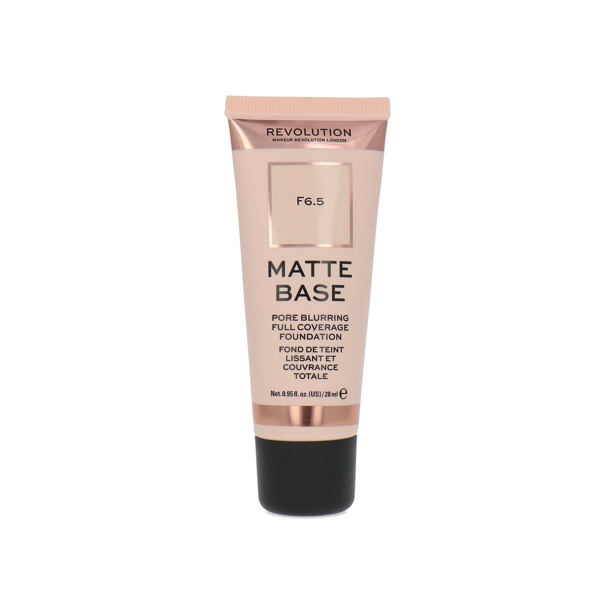 Makeup Revolution Matte Base Pore Blurring Full Coverage Foundation - F6.5