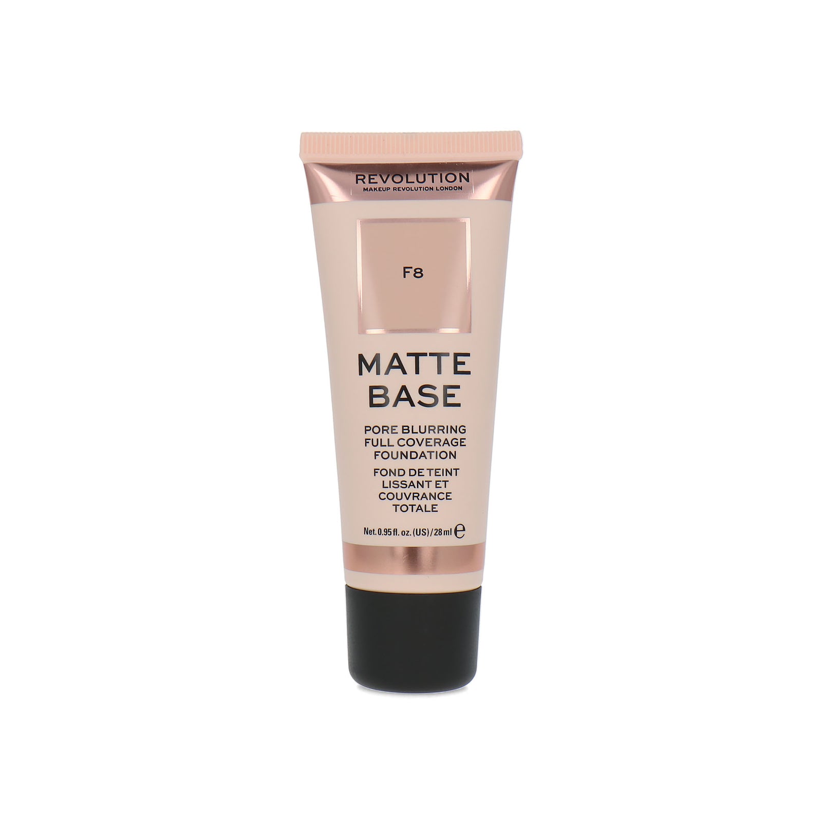 Makeup Revolution Matte Base Pore Blurring Full Coverage Foundation - F8