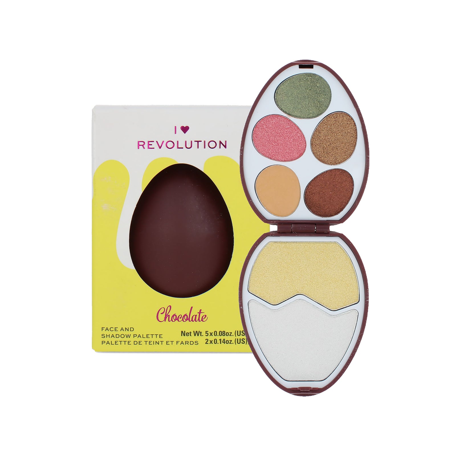 Makeup Revolution I Love Revolution Face and Shadow Palette - Chocolate
