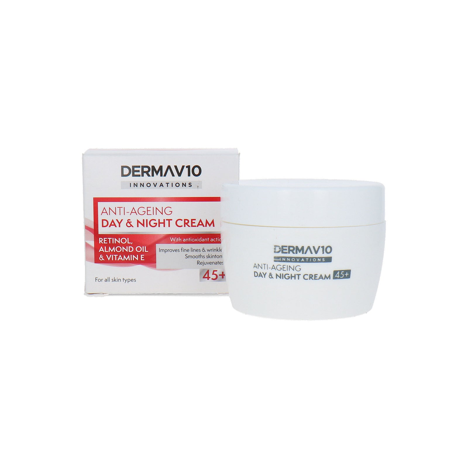 Derma V10 Anti-Ageing Day & Night Cream 45+ - 50 ml