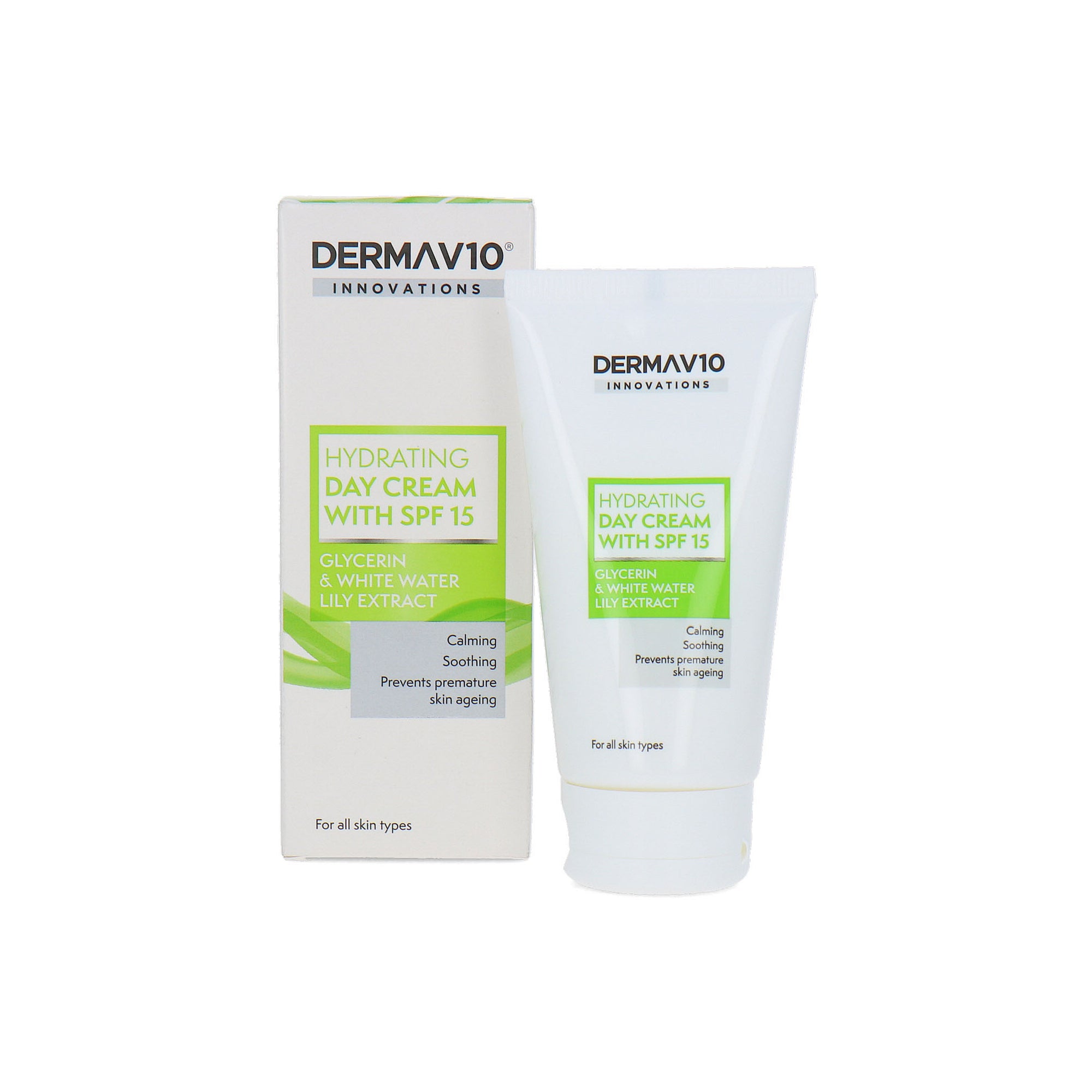 Derma V10 Hydrating Day Cream SPF 15 - 50 ml