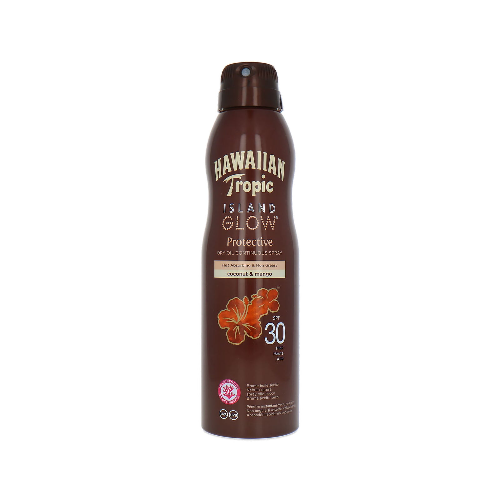 Hawaiian Tropic Island Glow Dry Oil Continuous Spray SPF 30 - 177 ml