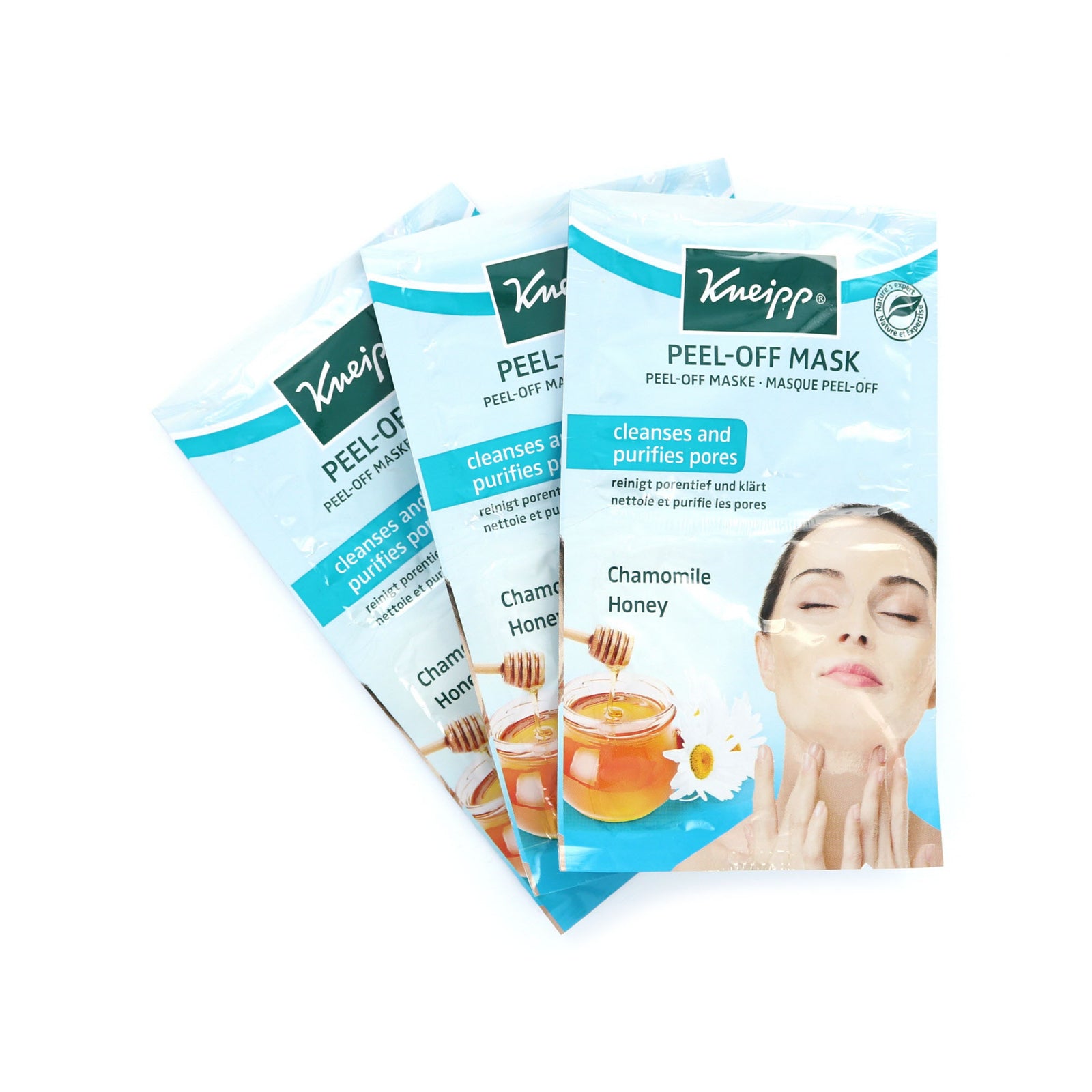 Kneipp Peel-Off Masker - Chamomile Honey (3 sets van 2 maskers)