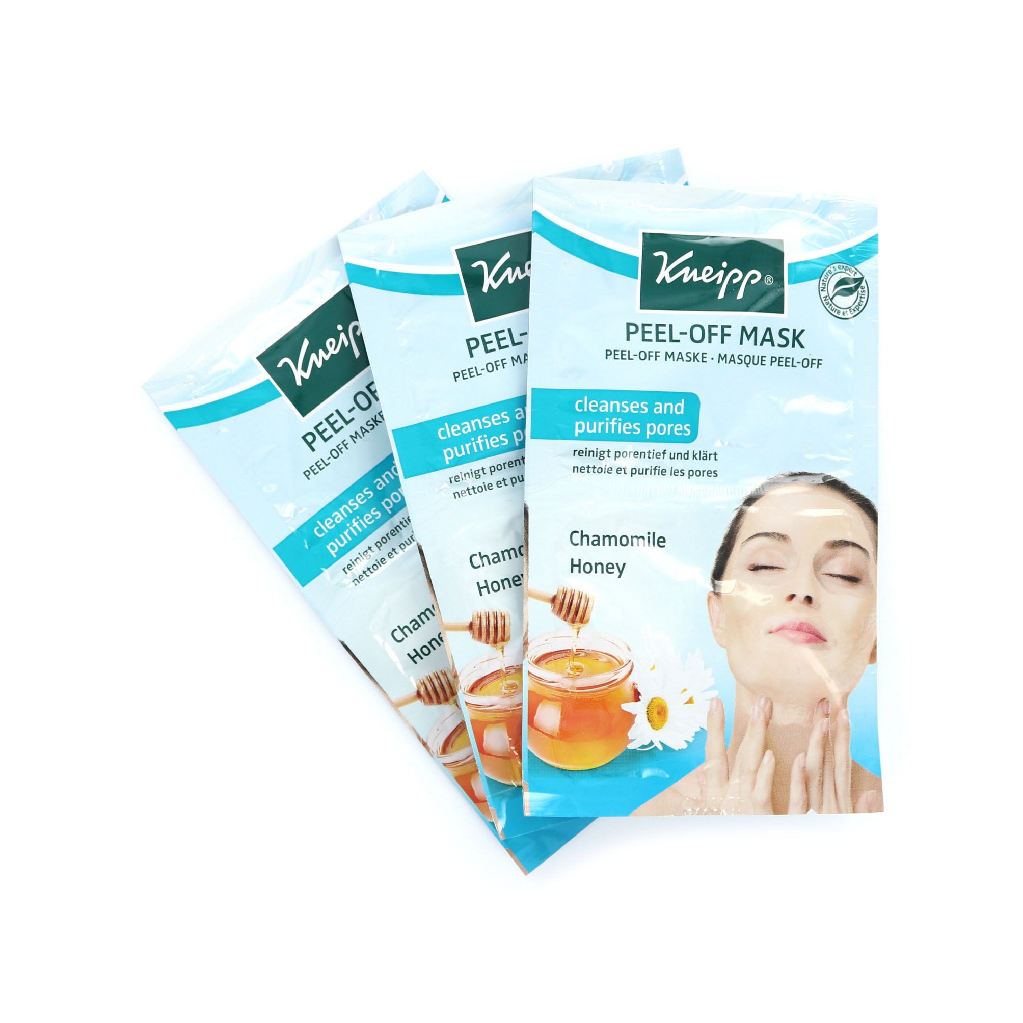 Kneipp Peel-Off Masker - Chamomile Honey (3 sets van 2 maskers)