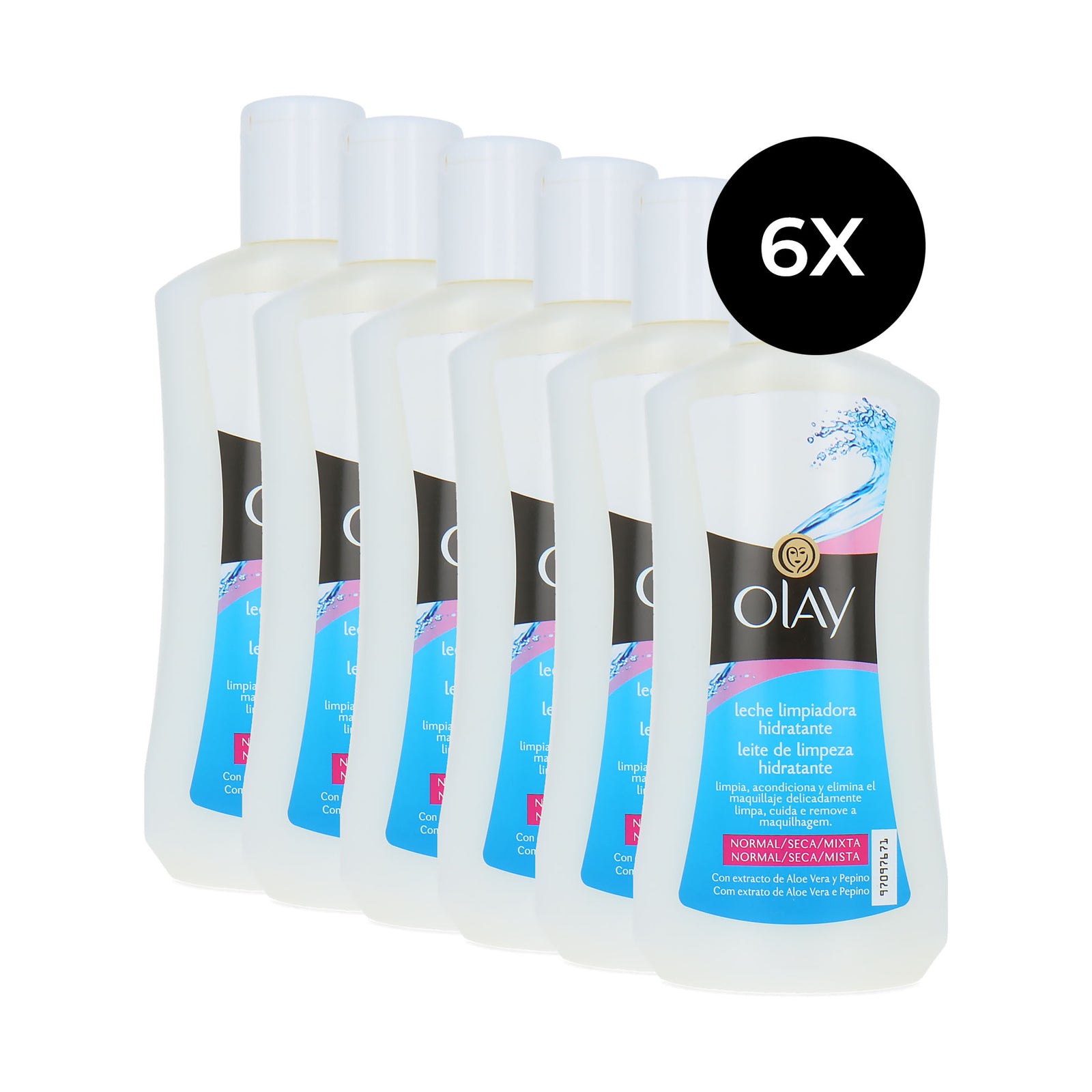 Olay Essentials Hydrating Cleansing Milk - 6 x 200 ml