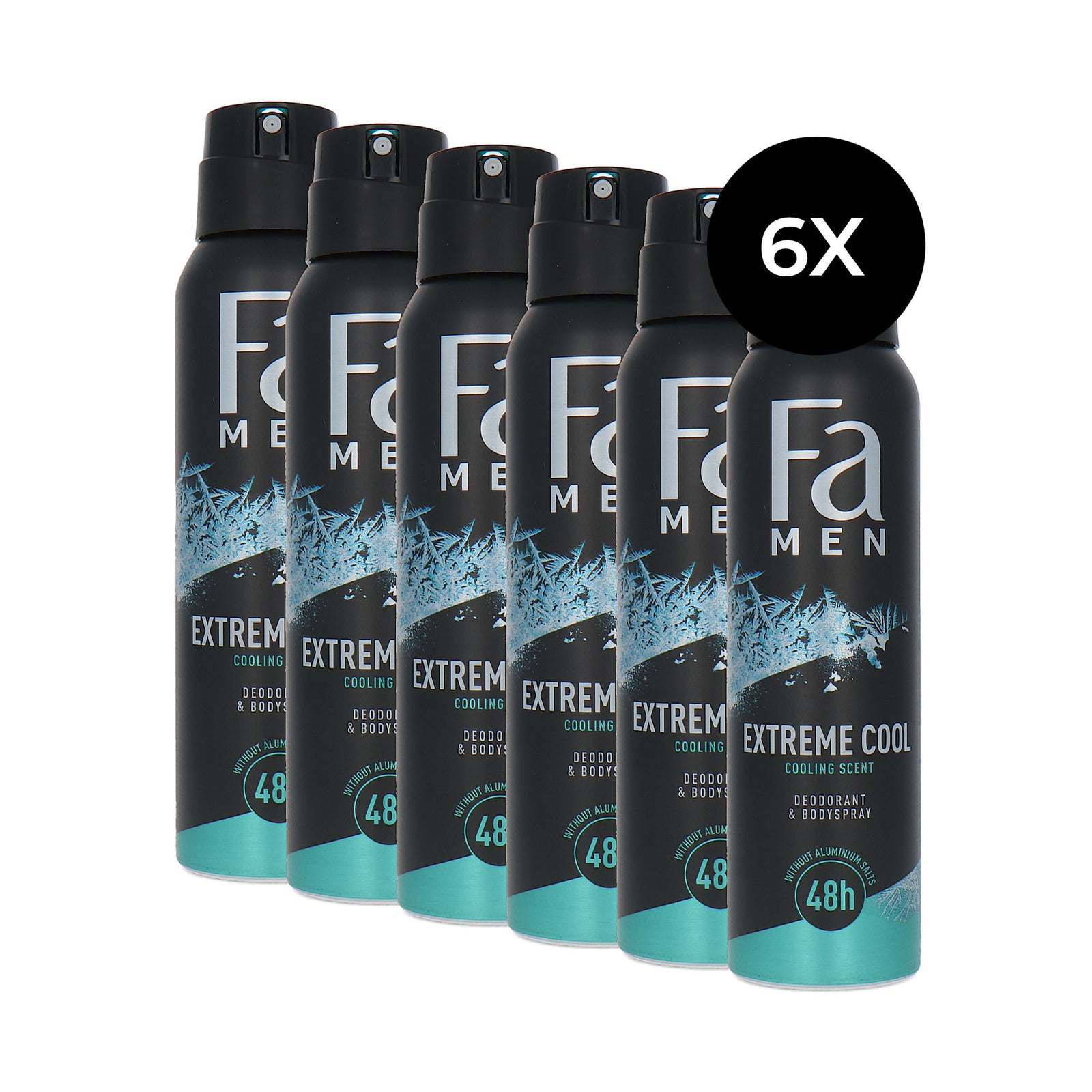Fa Men Extreme Cool Deodorant Spray - 6 x 150 ml