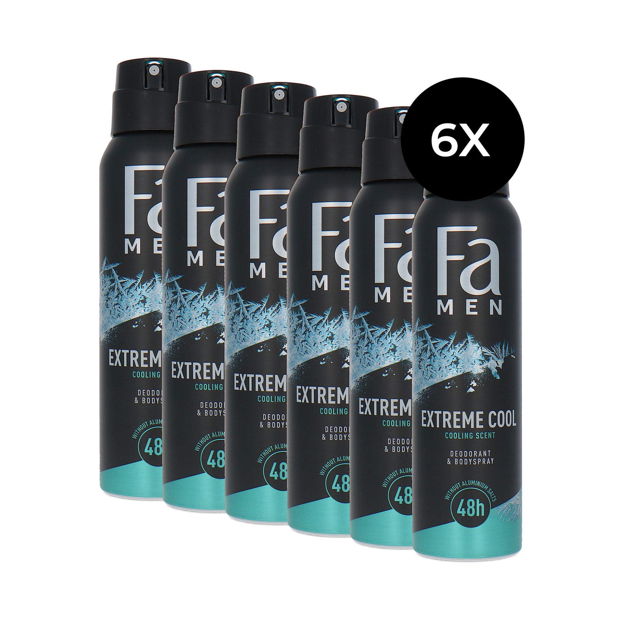 Fa Men Extreme Cool Deodorant Spray - 6 x 150 ml