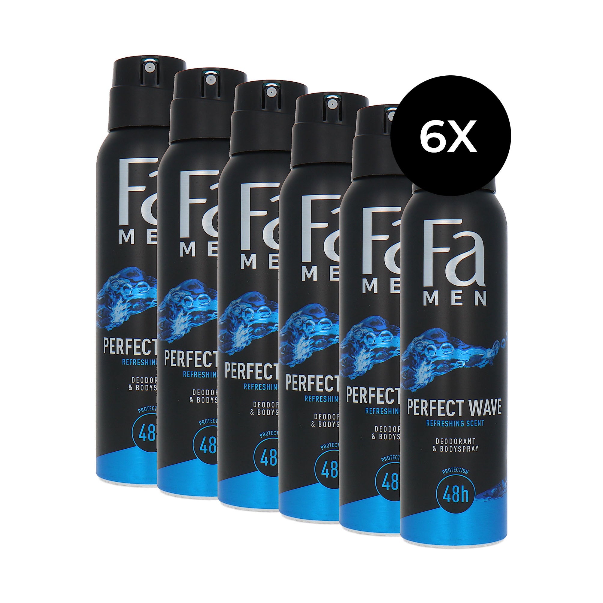 Fa Men Perfec t Wave Deodorant Spray - 6 x 150 ml