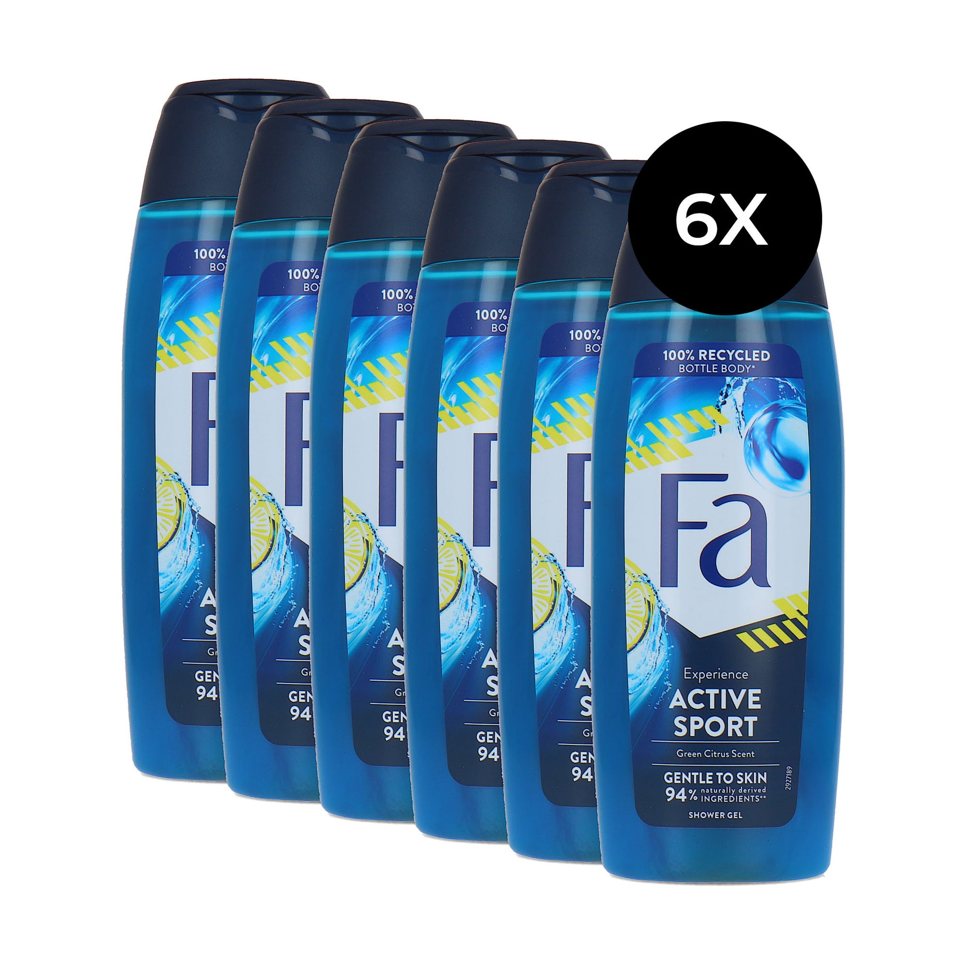 Fa Experience Active Sport Shower Gel - 6 x 250 ml