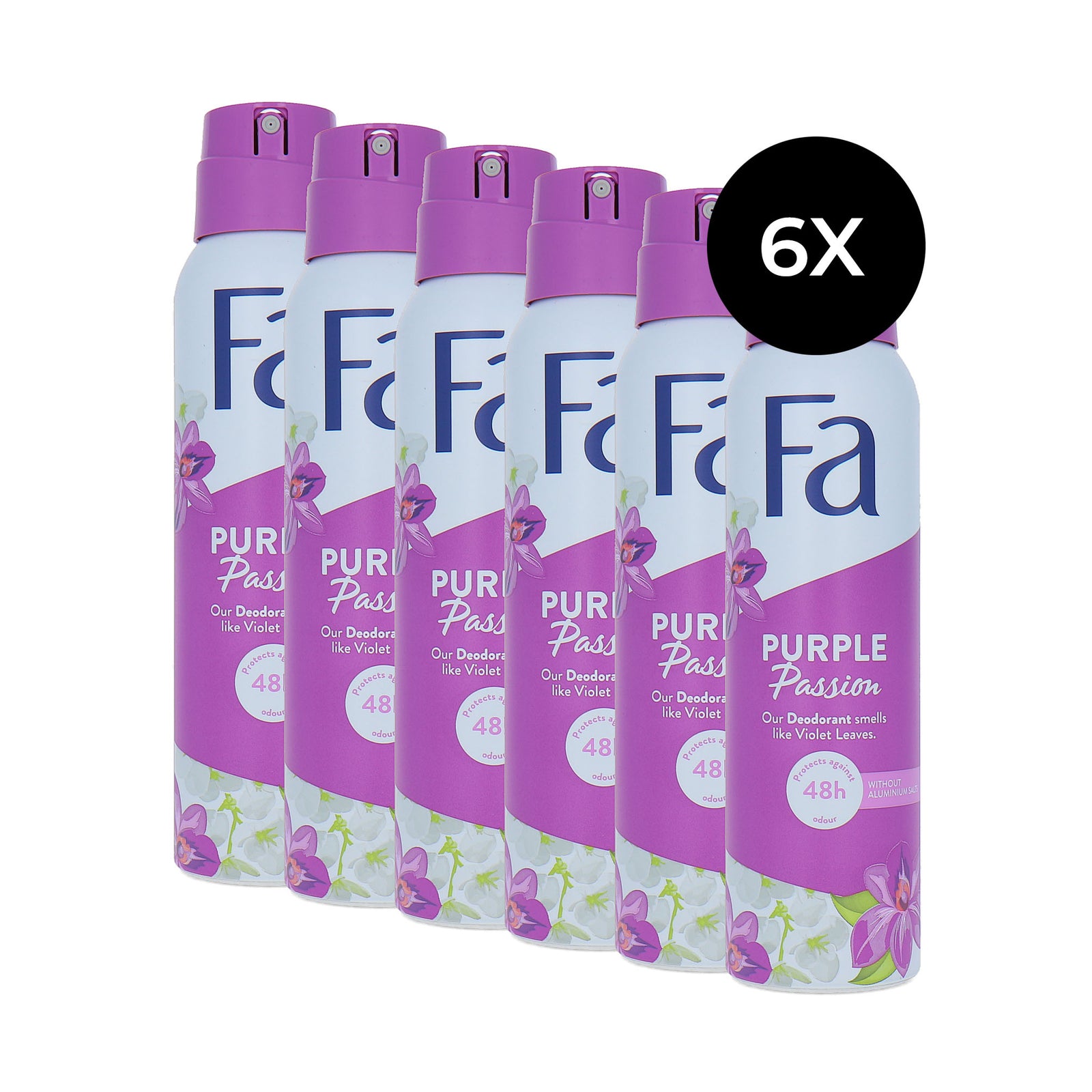 Fa Purple Passion Deodorant Spray - 6 x 150 ml