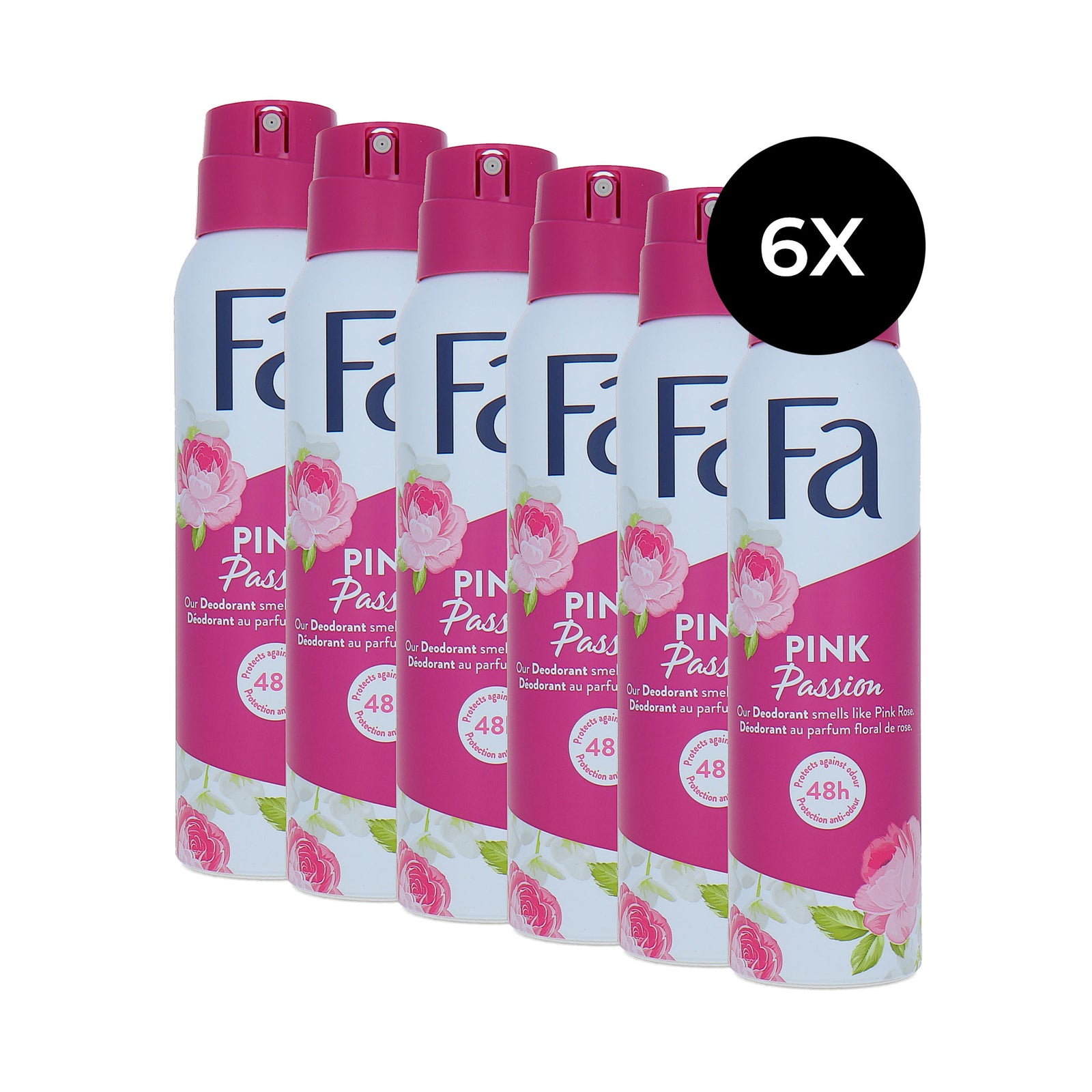 Fa Pink Passion Deodorant Spray - 6 x 150 ml