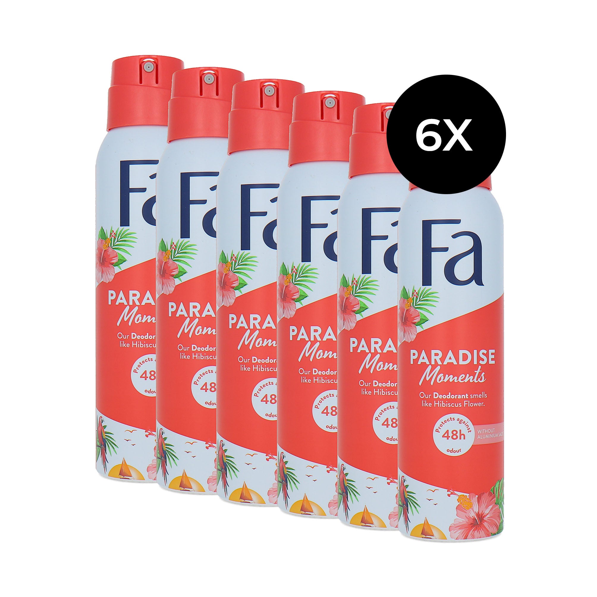 Fa Paradise Moments Deodorant Spray - 6 x 150 ml