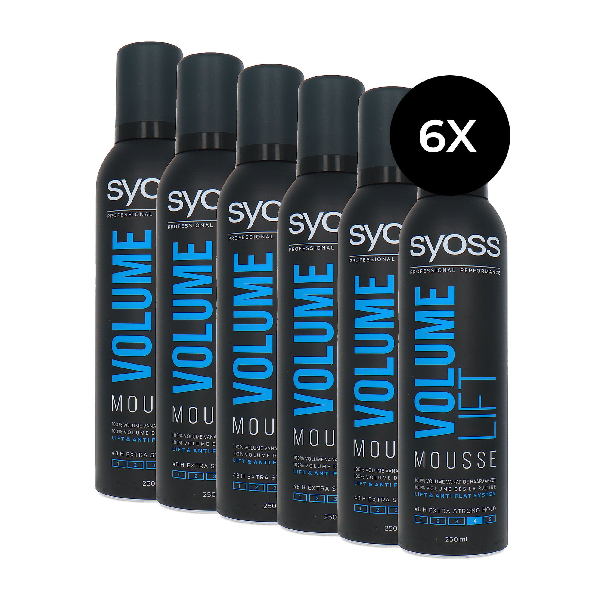 Syoss VOLUME Lift Mousse - 6 x 250 ml
