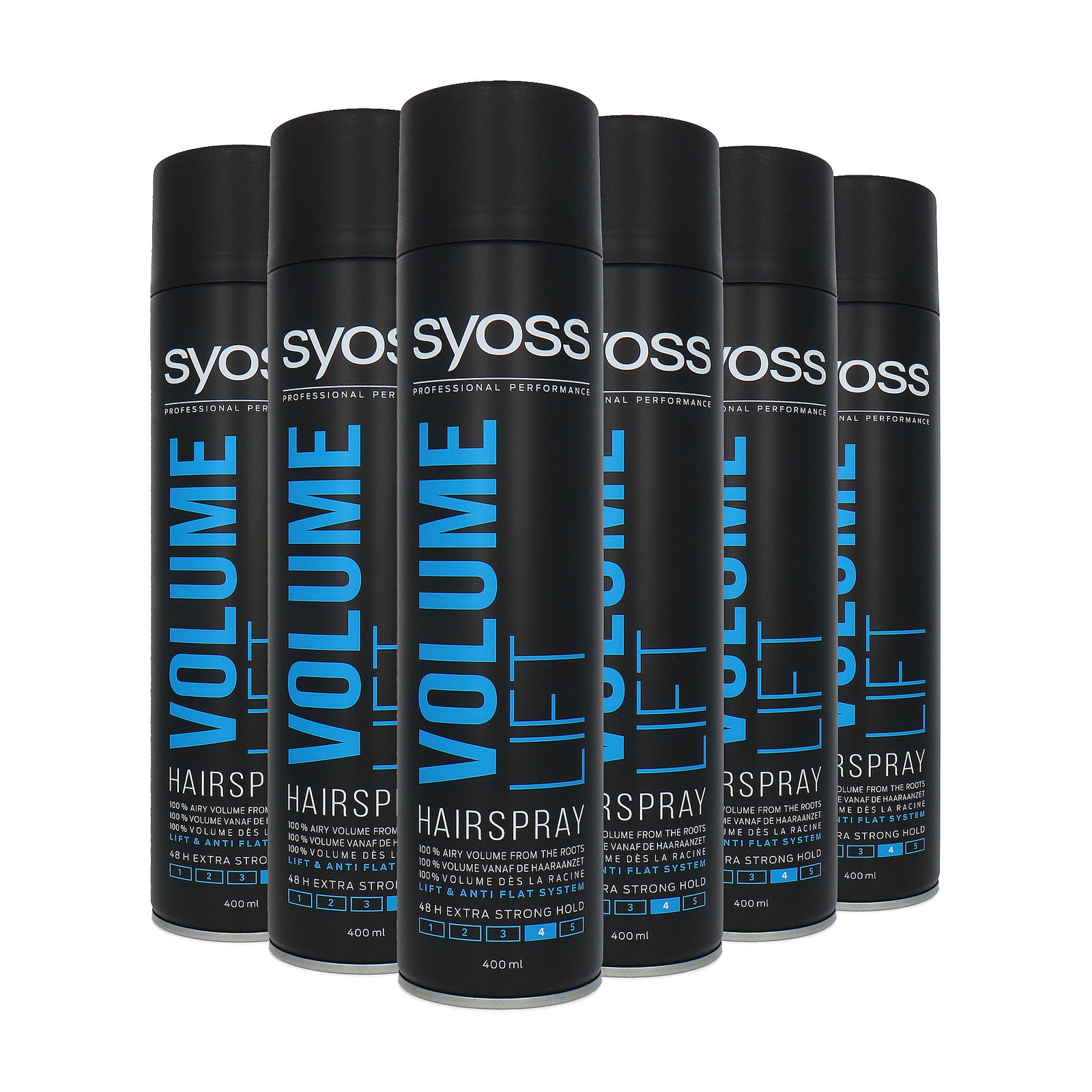 Syoss Volume Lift Extra Strong Hold Hairspray - 6 x 400 ml