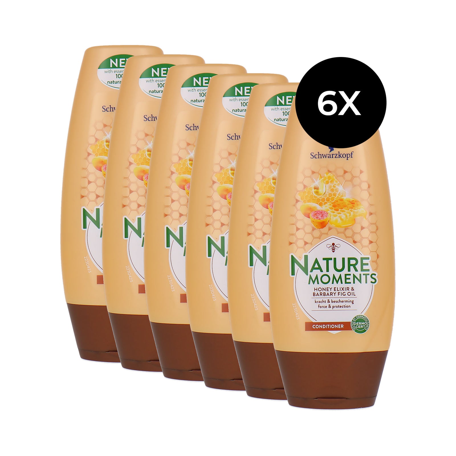 Schwarzkopf Nature Moments Honey Elixir & Barbary Fig Oil Conditioner - 6 x 200 ml