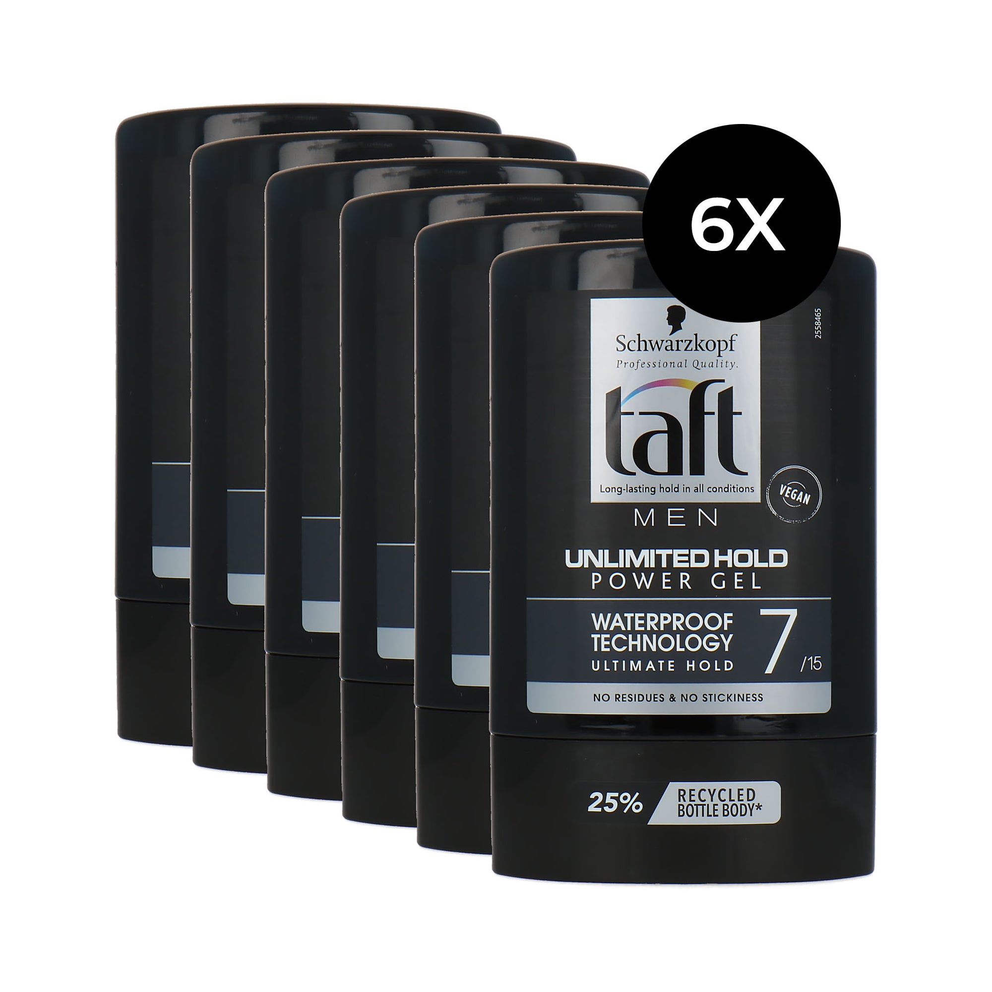 Schwarzkopf Taft Men Unlimited Hold Power Gel 7/15 - 6 x 300 ml