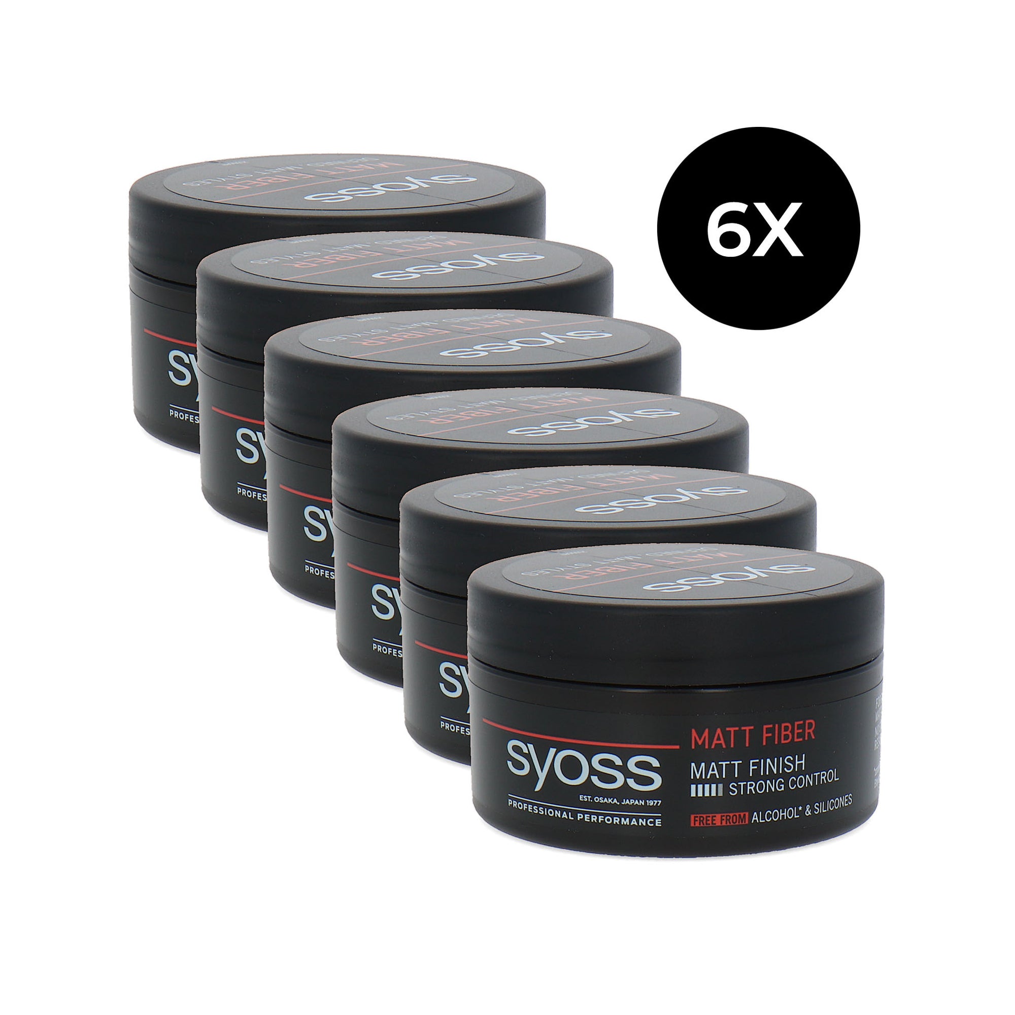 Syoss Matt Fiber - 6 x 100 ml