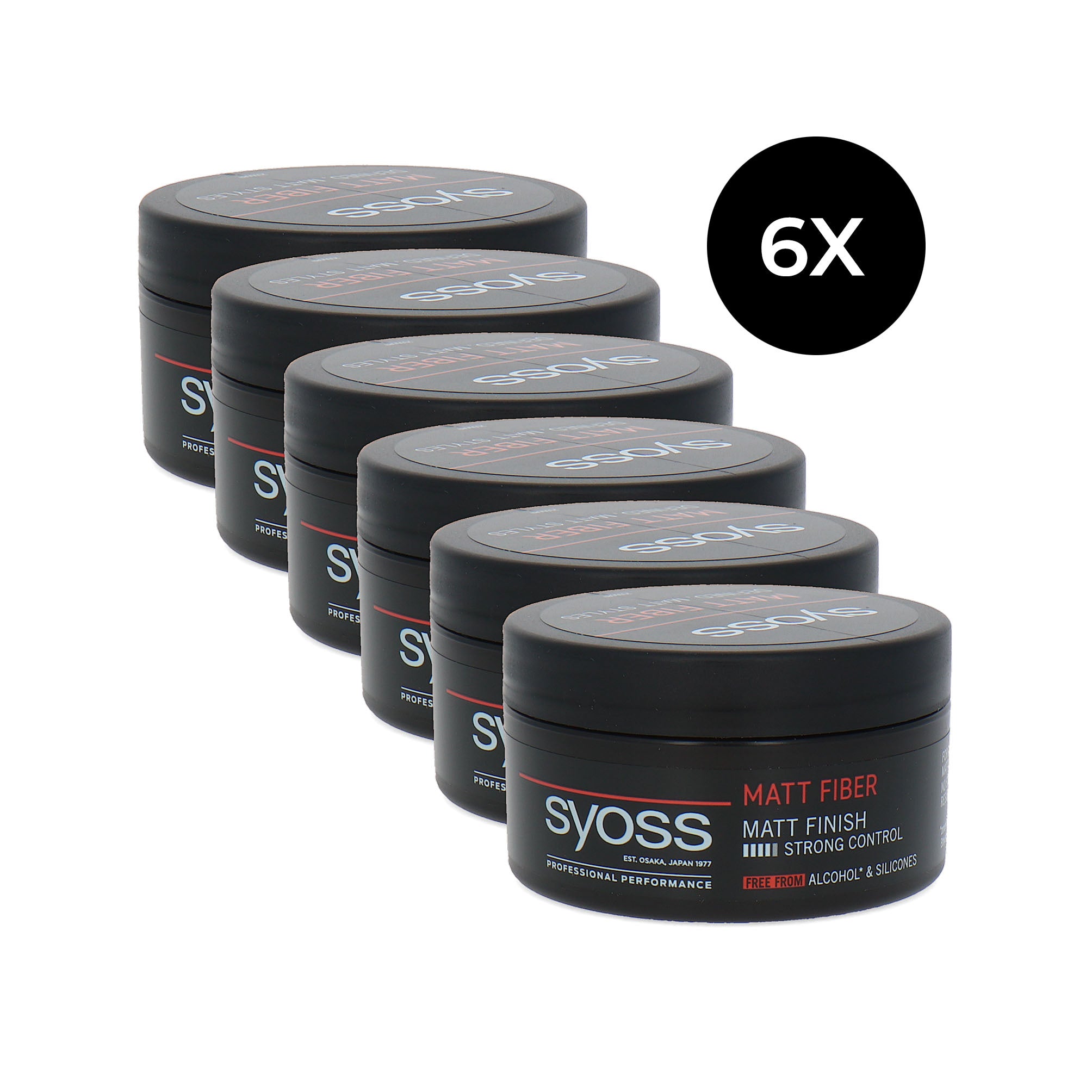 Syoss Matt Fiber - 6 x 100 ml