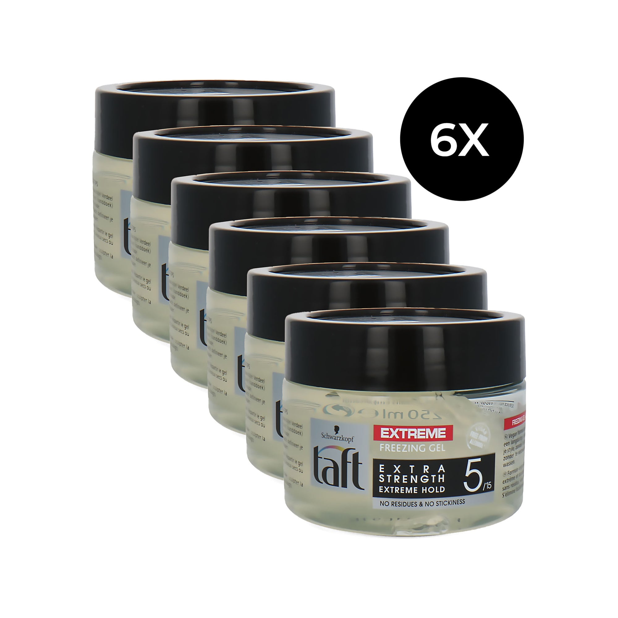 Schwarzkopf Taft Extreme Freezing Gel 5/15 - 6 x 250 ml