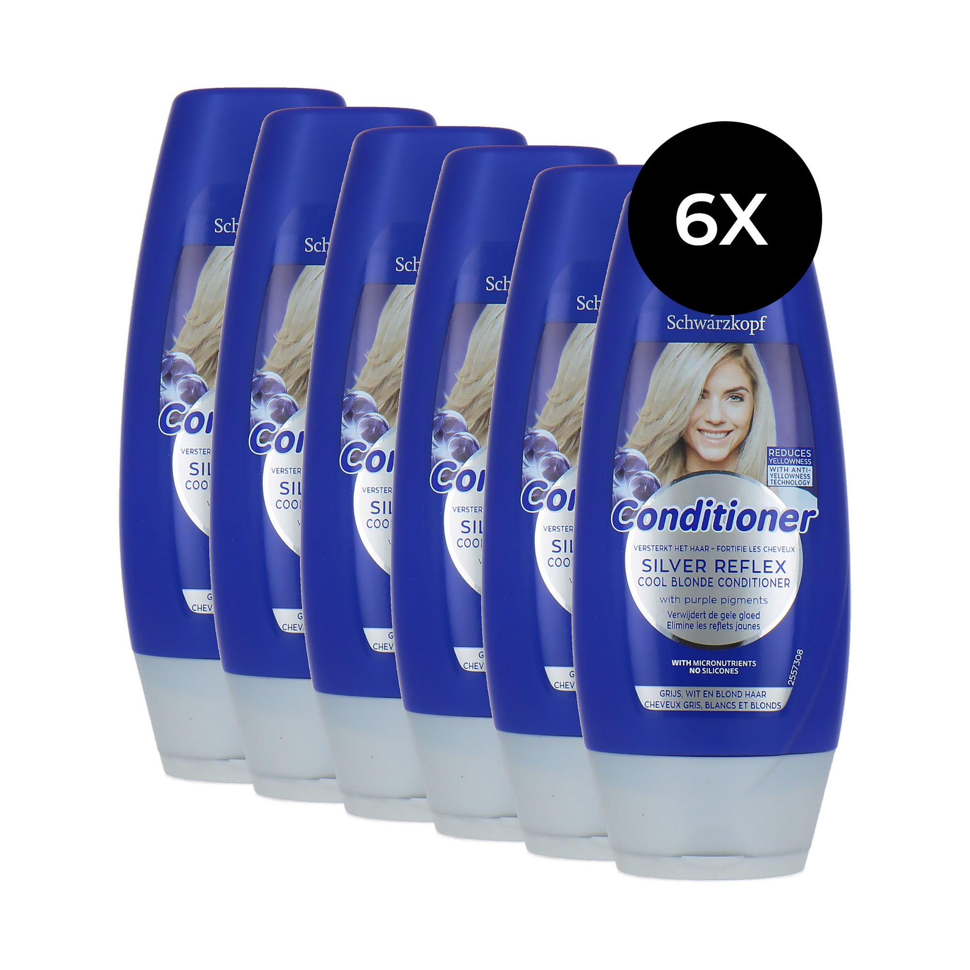 Schwarzkopf Silver Reflex Conditioner - 6 x 200 ml