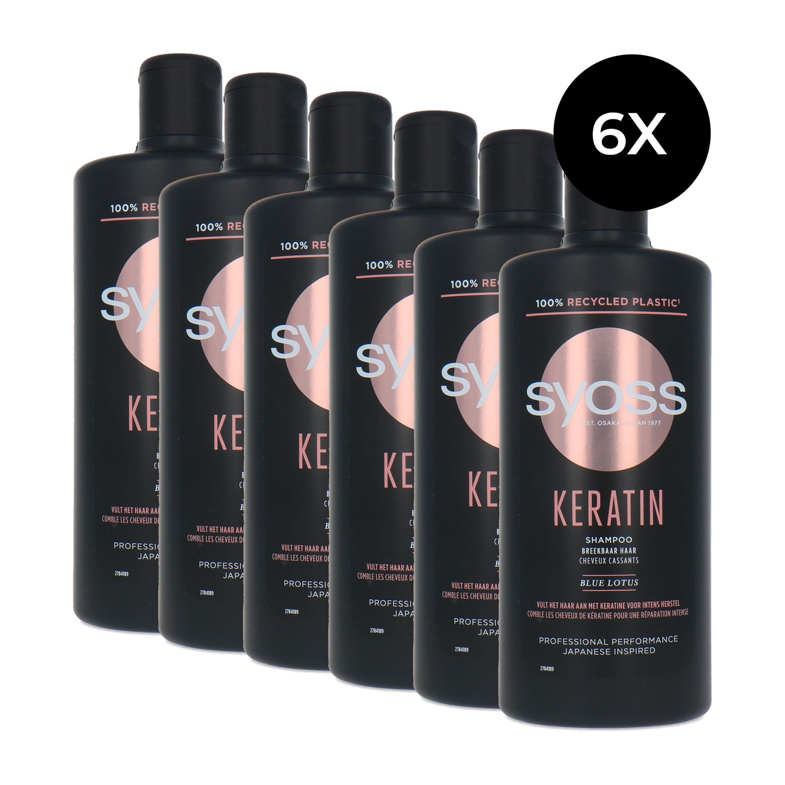 Syoss Keratin Shampoo - 6 x 440 ml