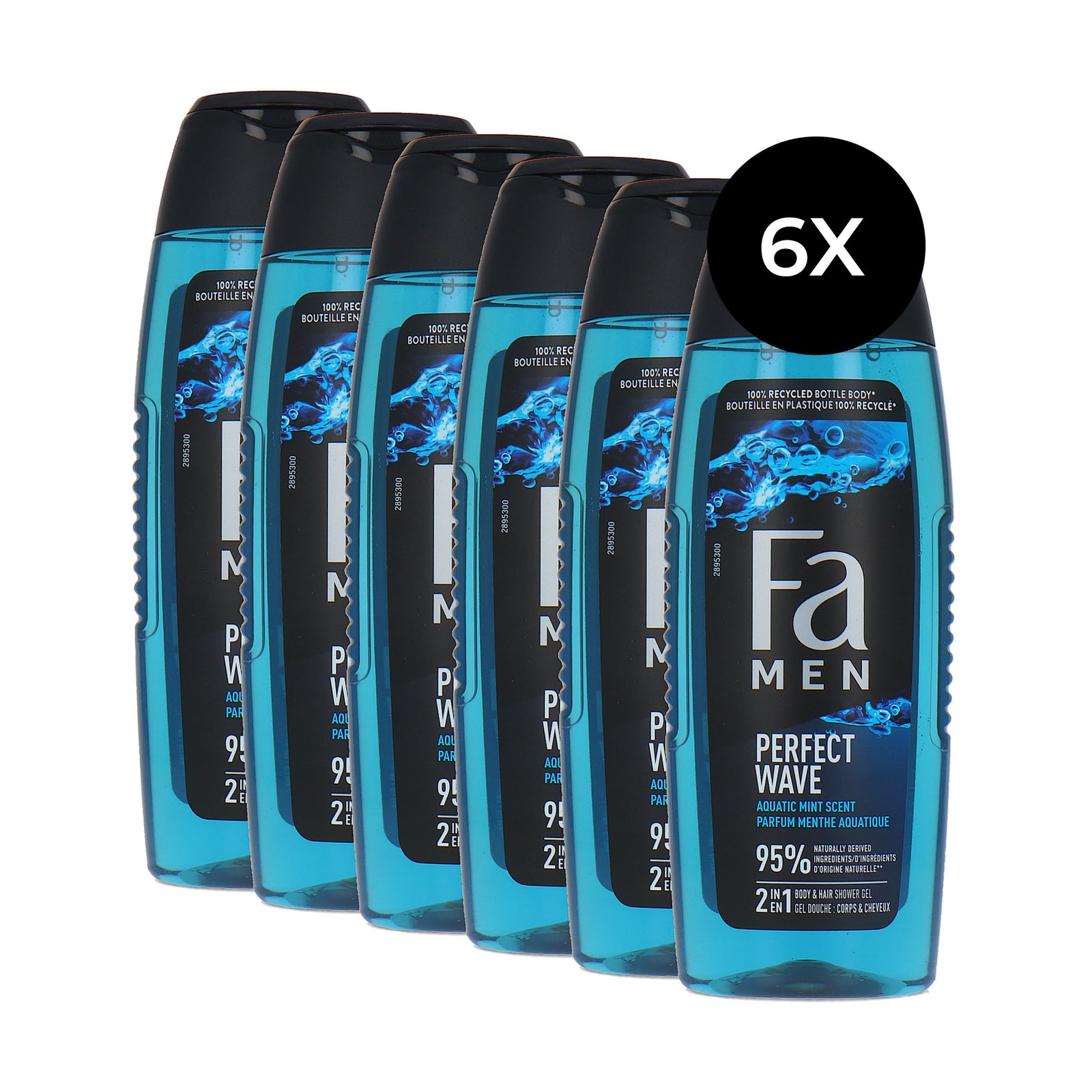 Fa Men Body & Hair Shower Gel Perfect Wave - 6 x 250 ml