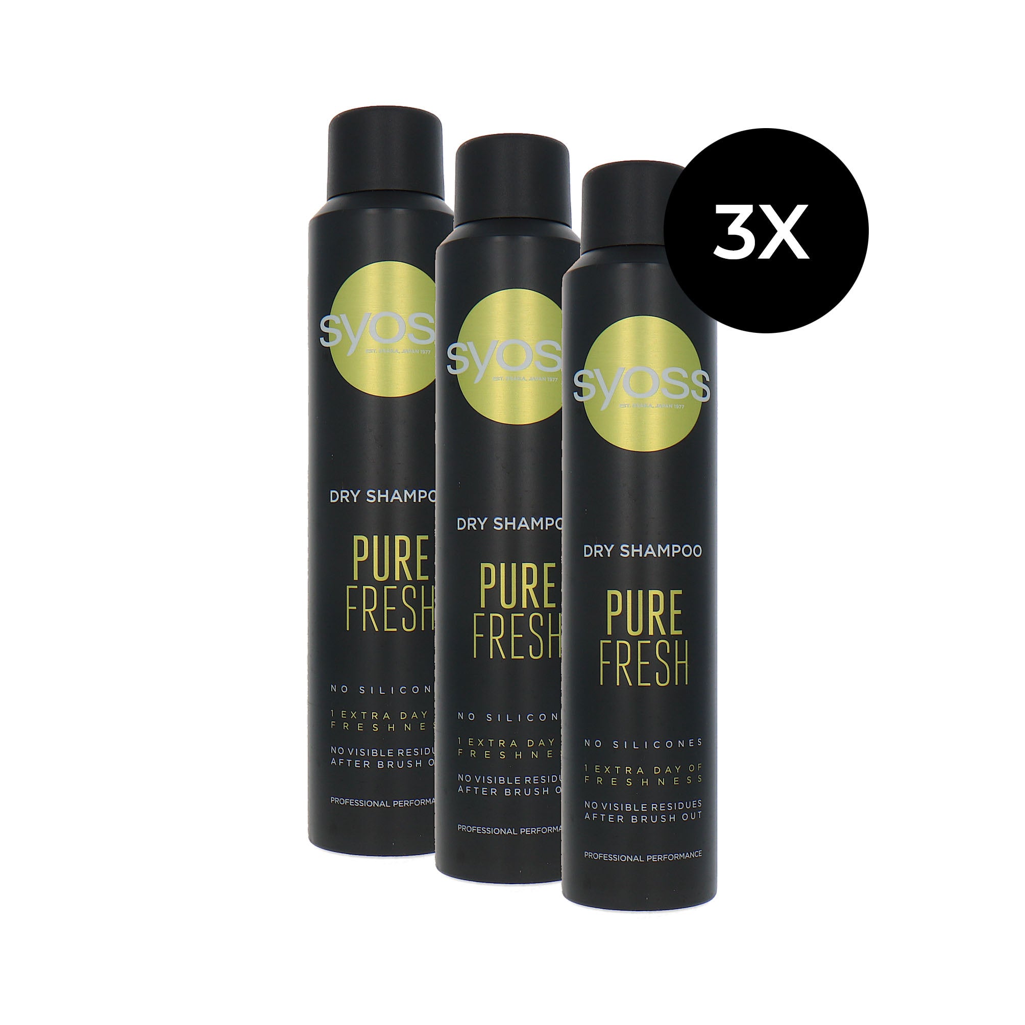 Syoss Dry Shampoo Pure Fresh - 3 x 200 ml