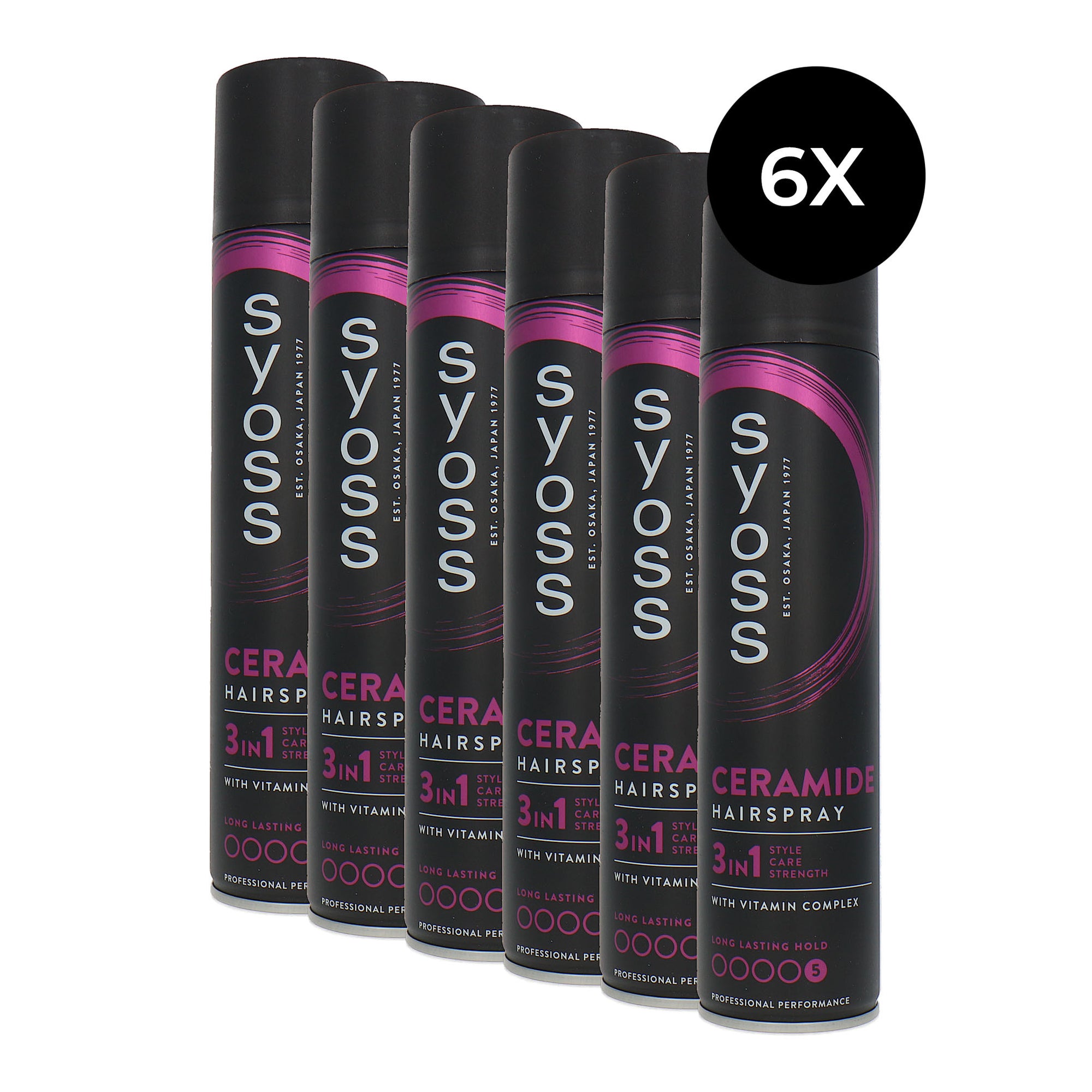 Syoss Ceramide Hairspray - 5 - 6 x 300 ml
