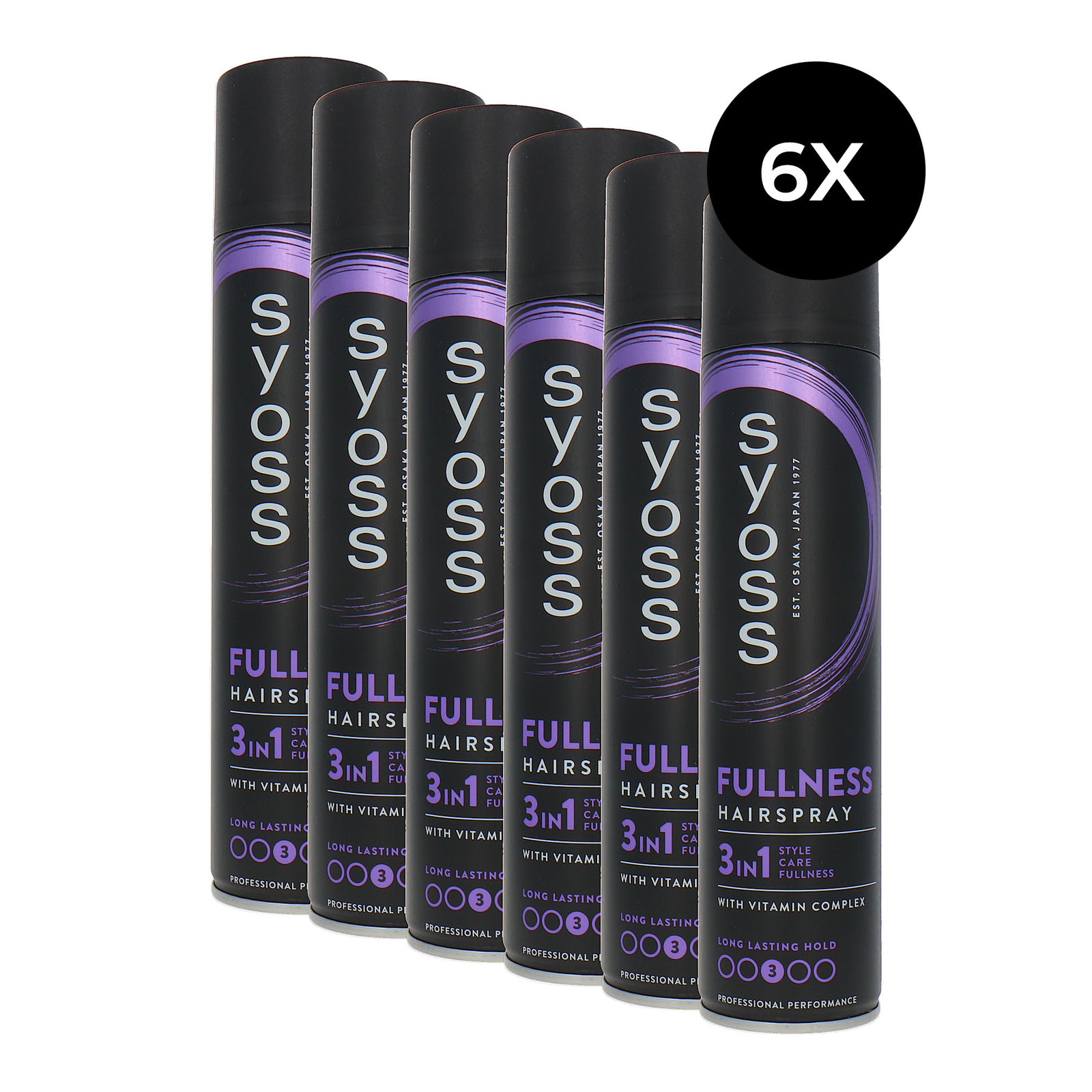 Syoss Fullness Hairspray - 3 - 6 x 300 ml