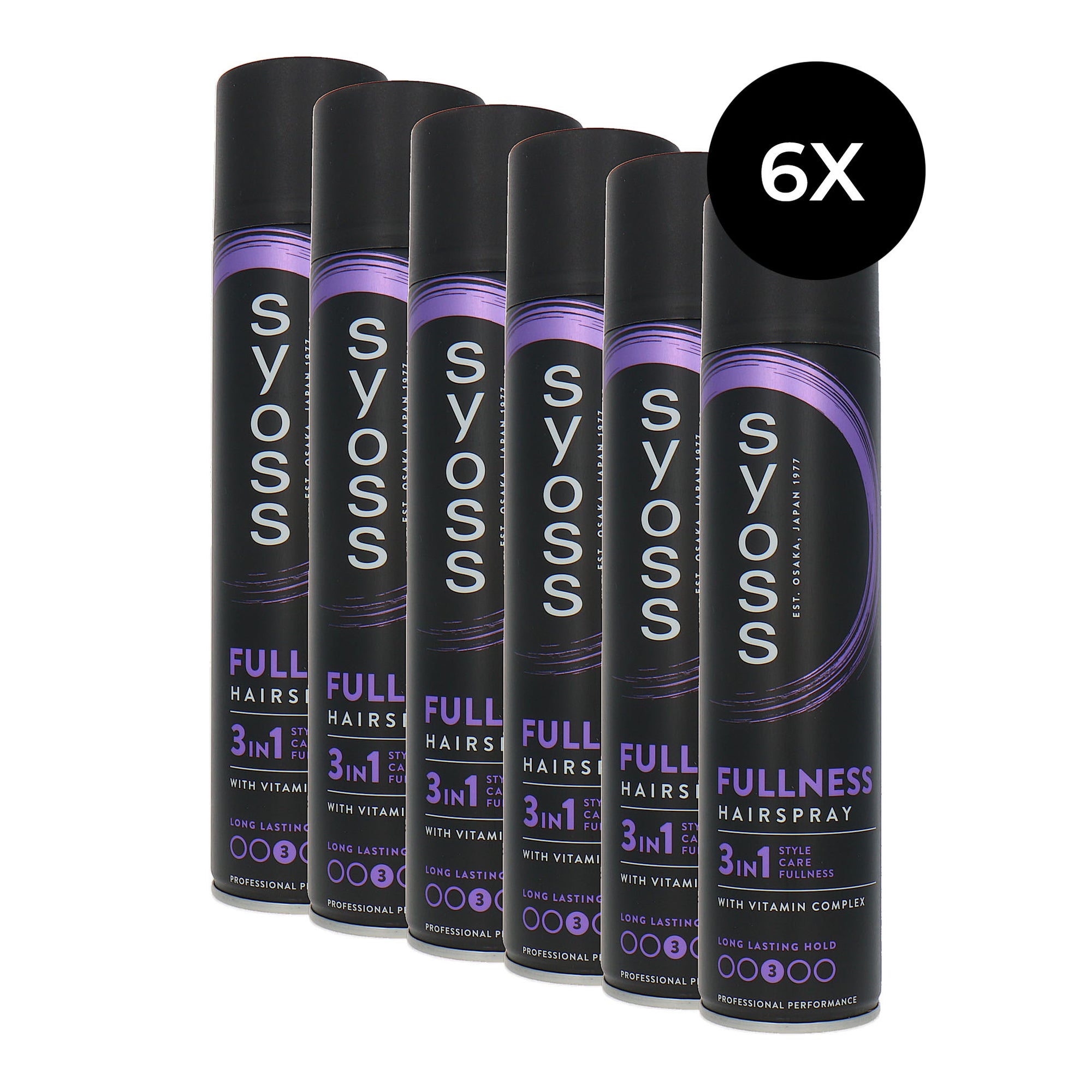 Syoss Fullness Hairspray - 3 - 6 x 300 ml
