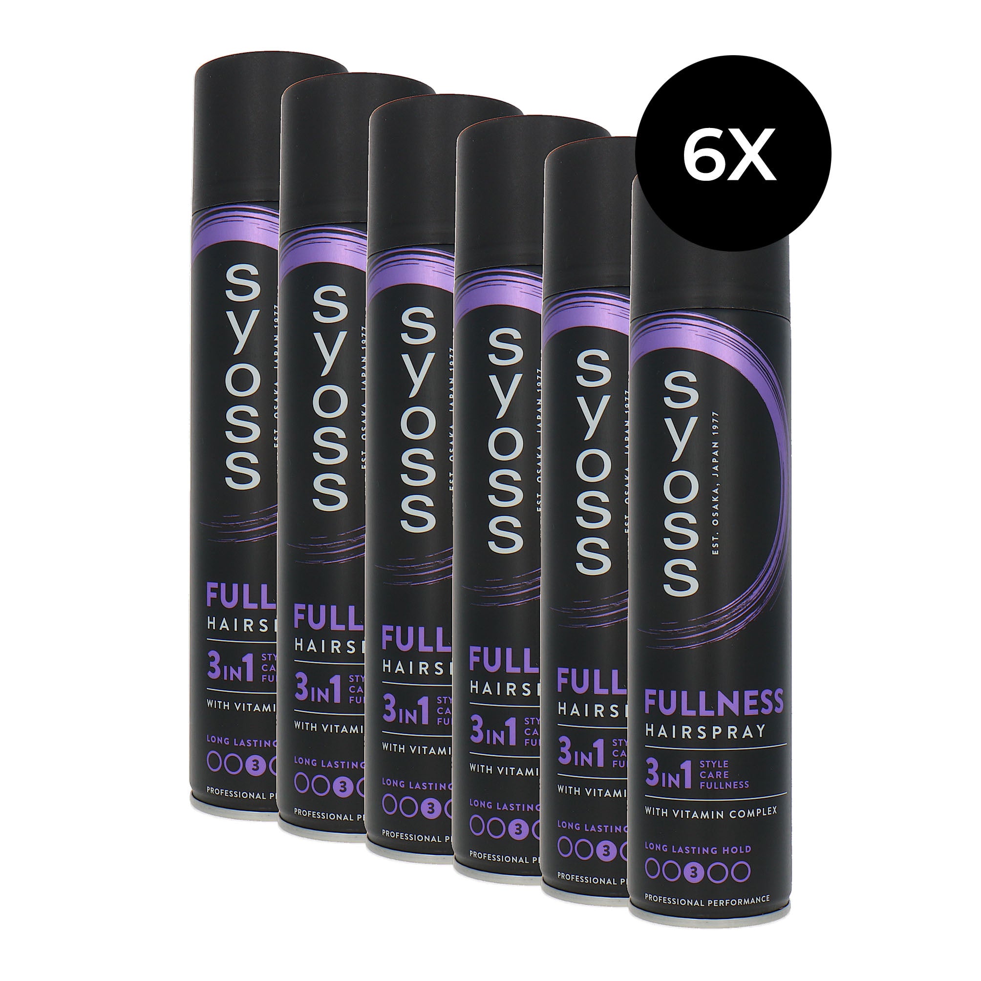 Syoss Fullness Hairspray - 3 - 6 x 300 ml