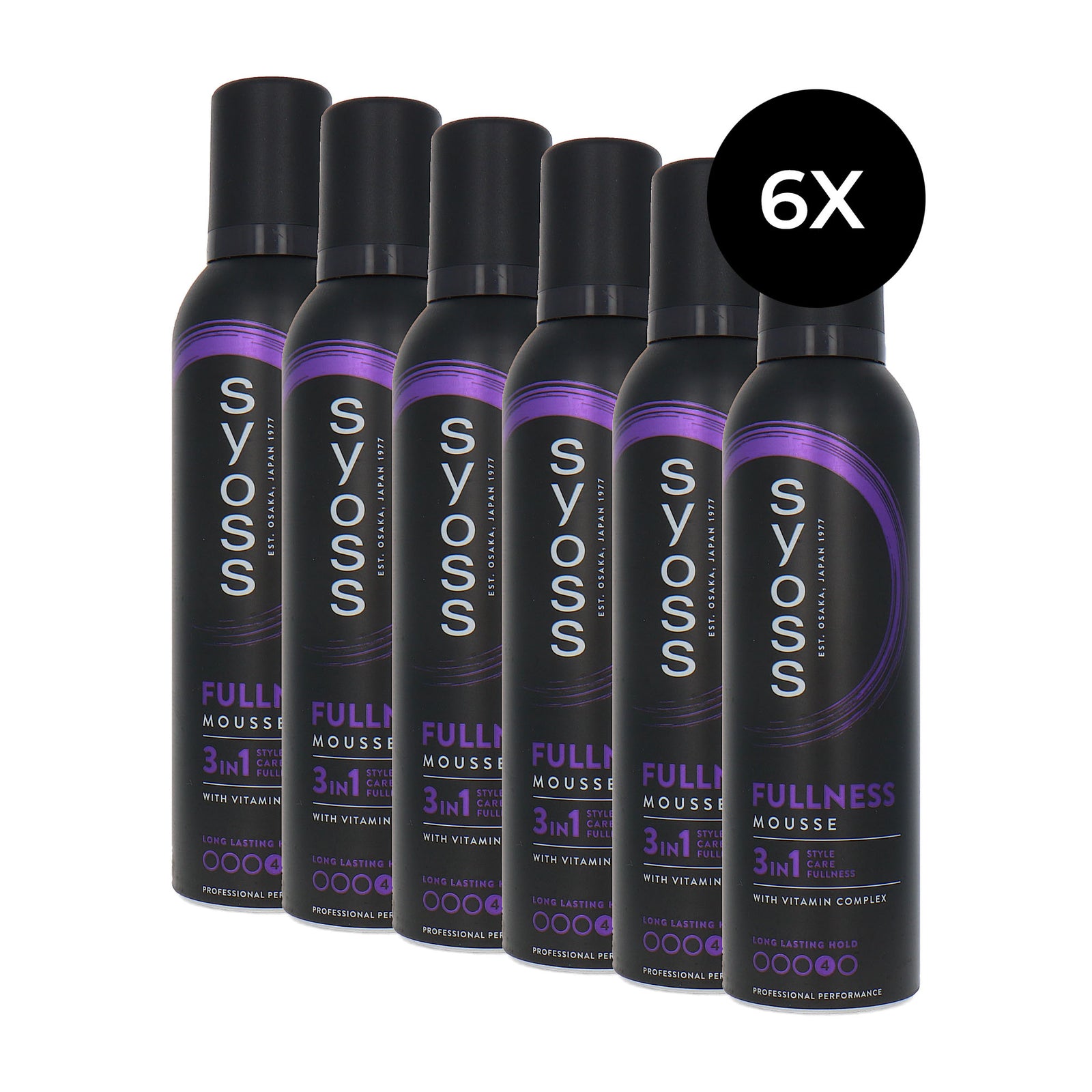 Syoss Fullness Mousse - 4 - 6 x 250 ml