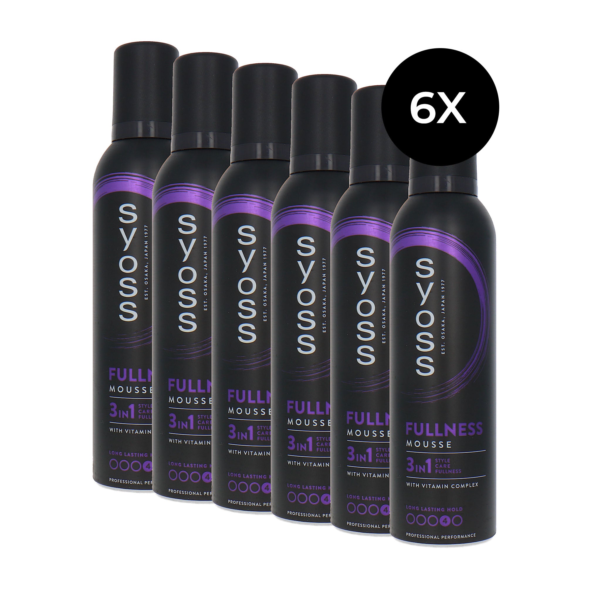 Syoss Fullness Mousse - 4 - 6 x 250 ml