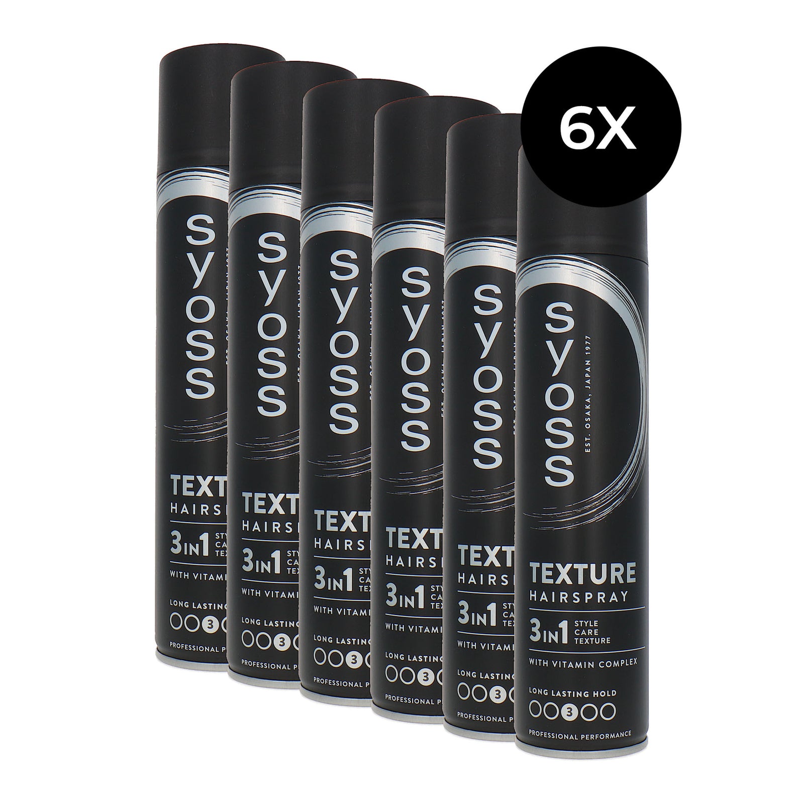 Syoss Texture Hairspray - 3 - 6 x 300 ml