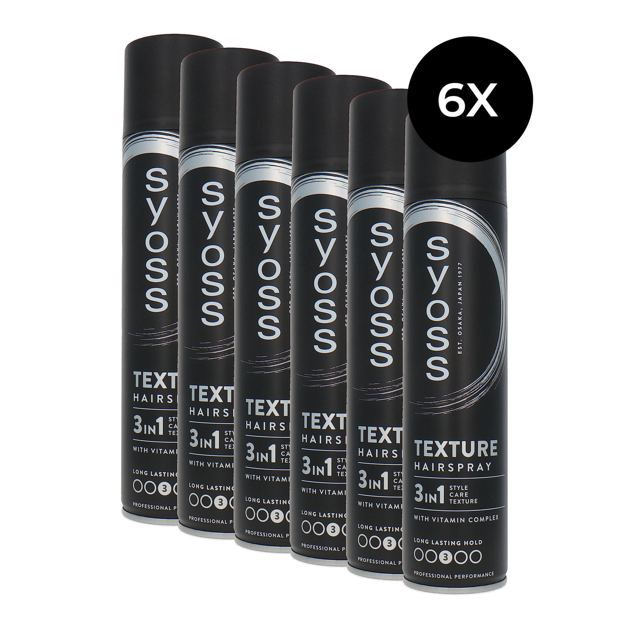 Syoss Texture Hairspray - 3 - 6 x 300 ml