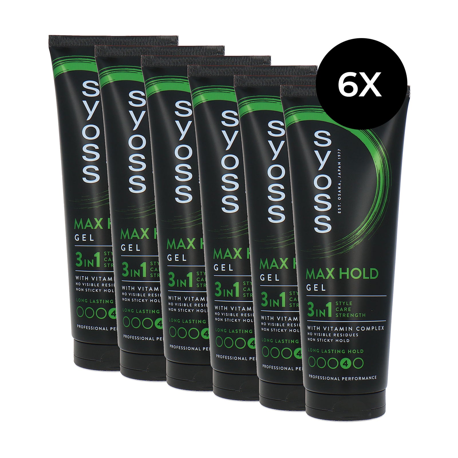Syoss Max Hold Gel - 4 - 6 x 250 ml