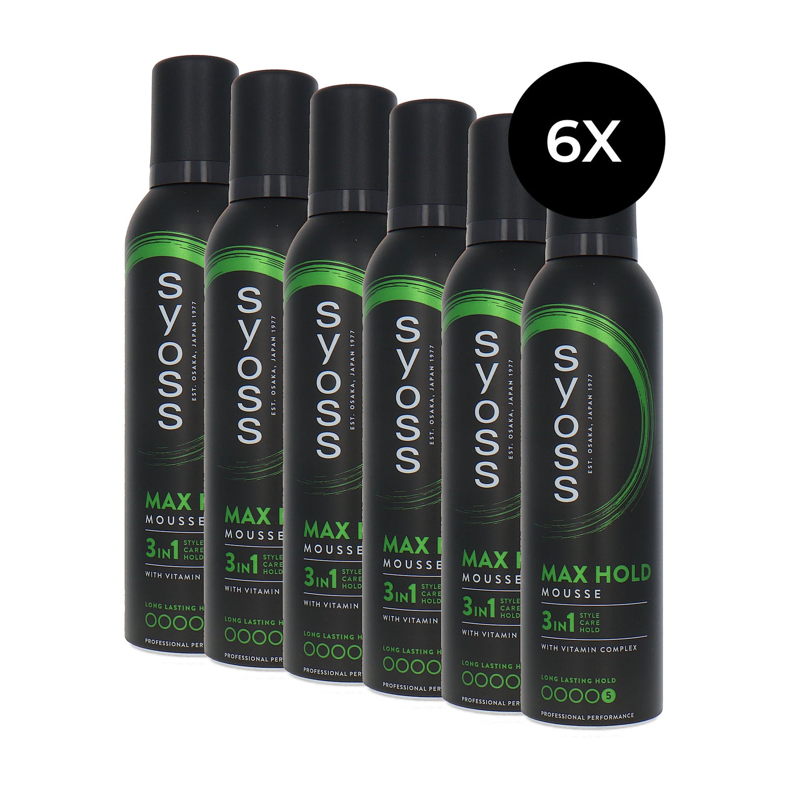 Syoss Max Hold Mousse - 5 - 6 x 250 ml