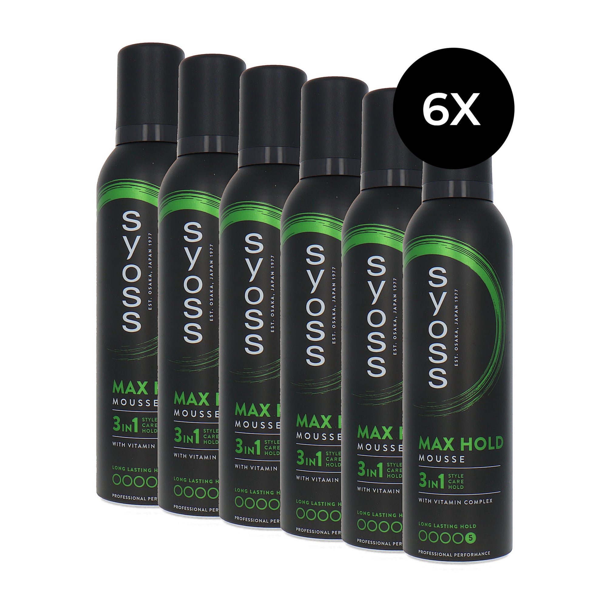 Syoss Max Hold Mousse - 5 - 6 x 250 ml