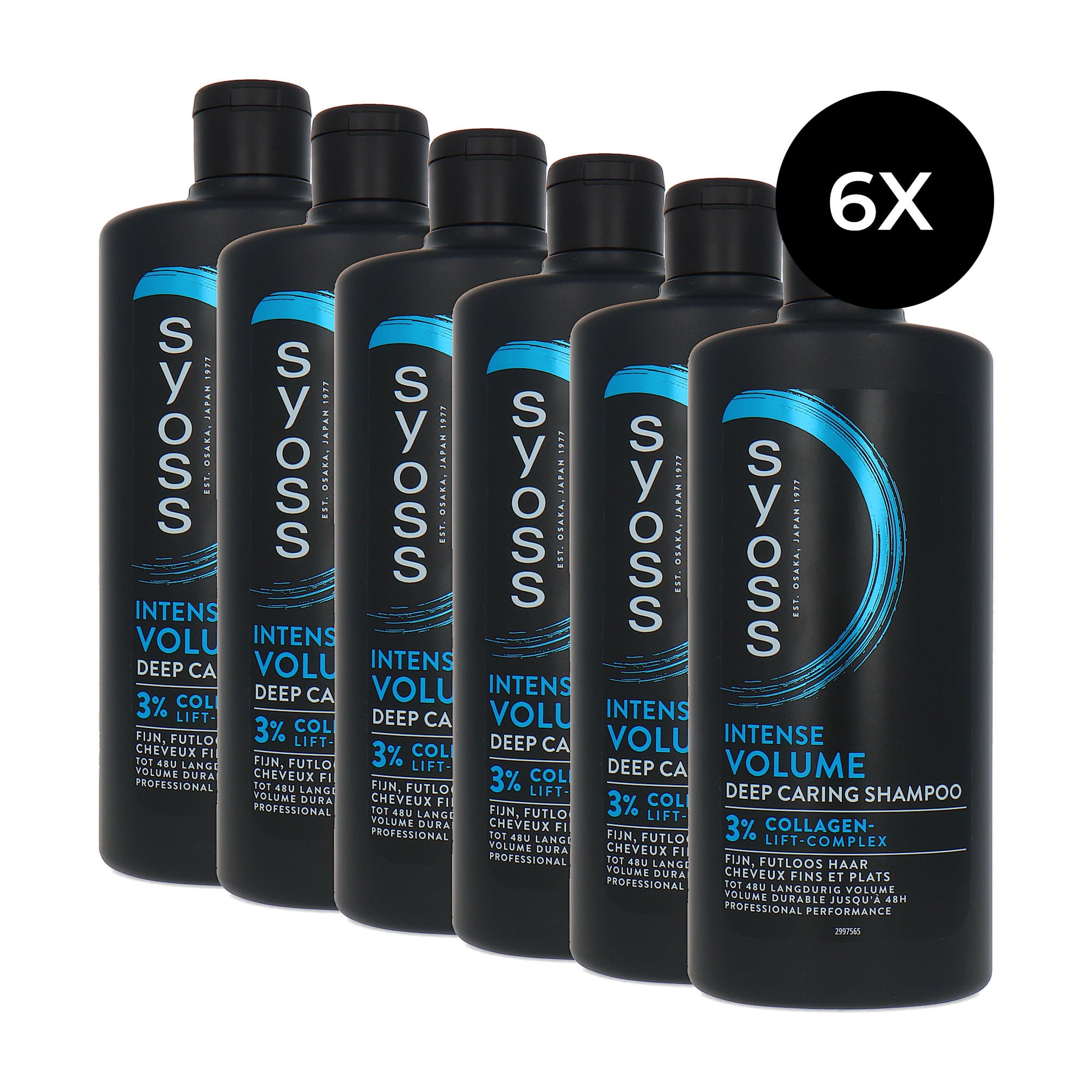 Syoss Intense Volume Shampoo - 6 x 440 ml