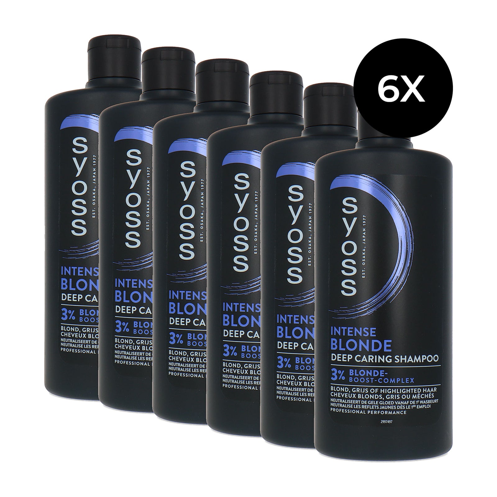 Syoss Intense Blonde Shampoo - 6 x 440 ml
