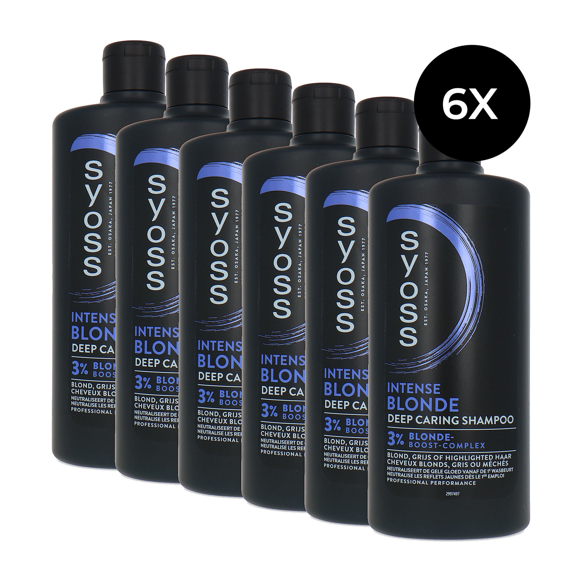Syoss Intense Blonde Shampoo - 6 x 440 ml