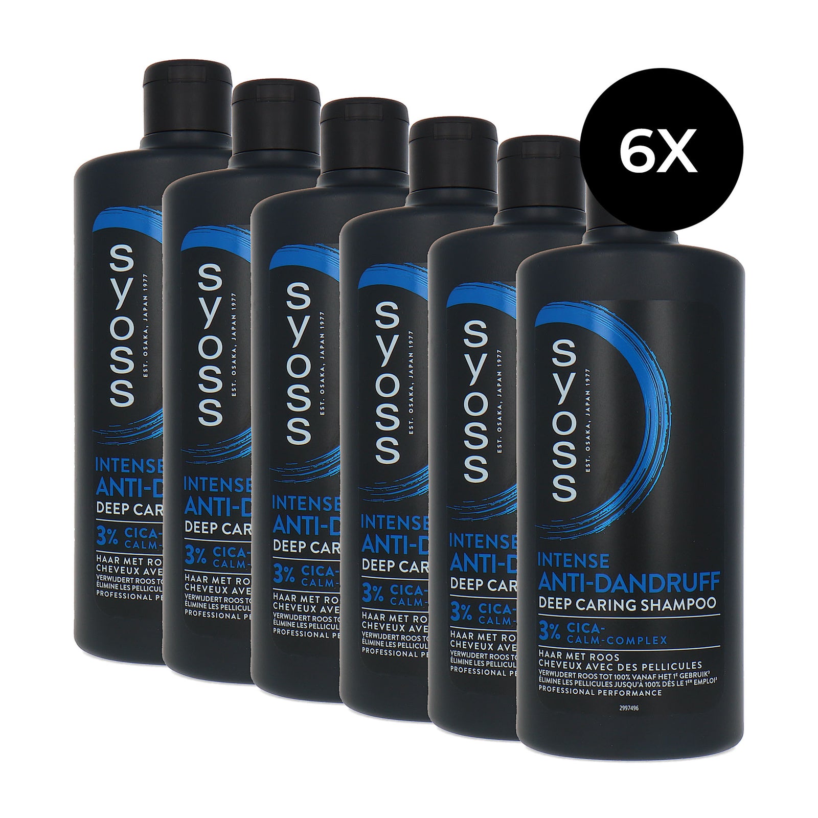Syoss Intense Anti-Dandruff Shampoo - 6 x 440 ml