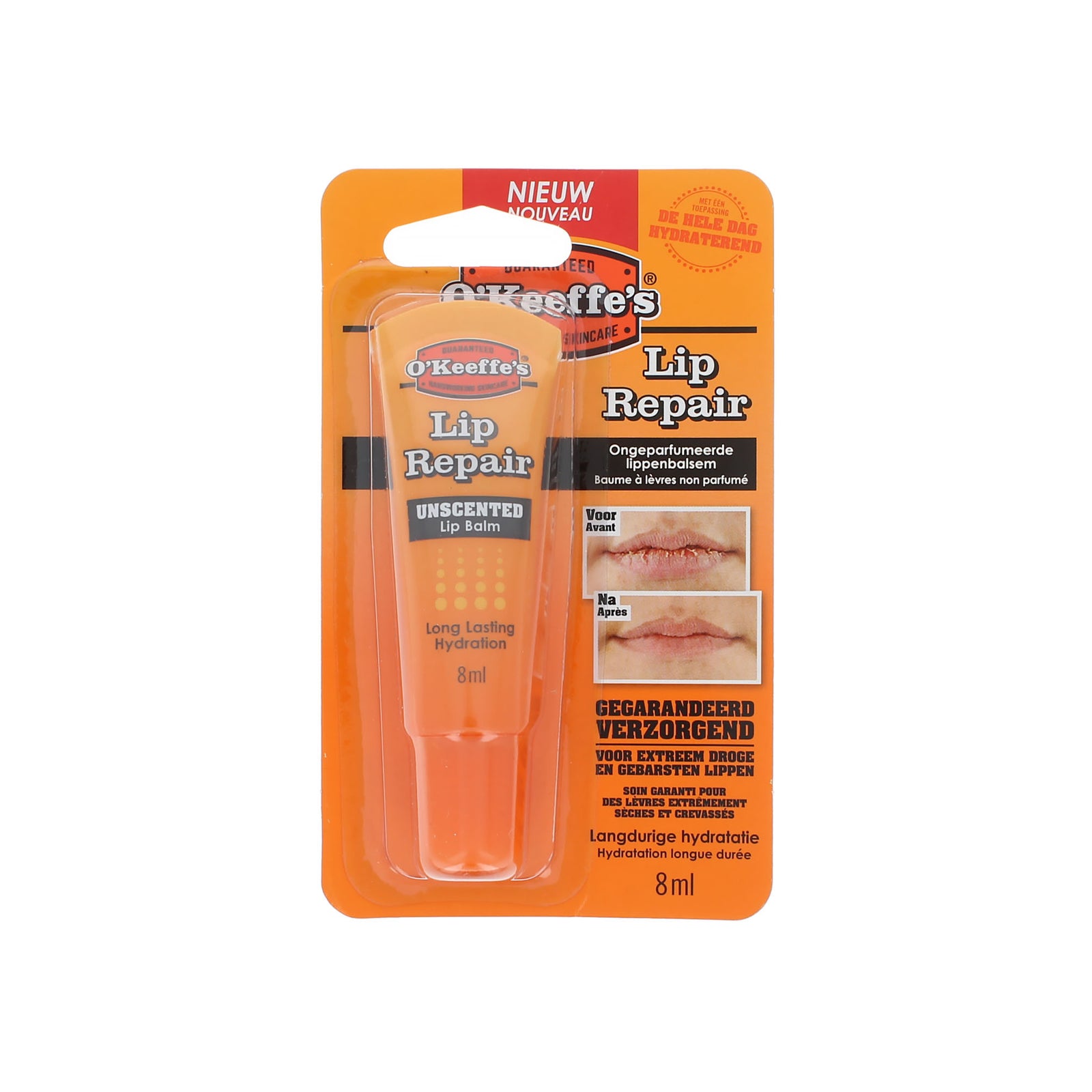 O'Keeffe's Lip Repair Parfum Free lippenbalsem - 8 ml