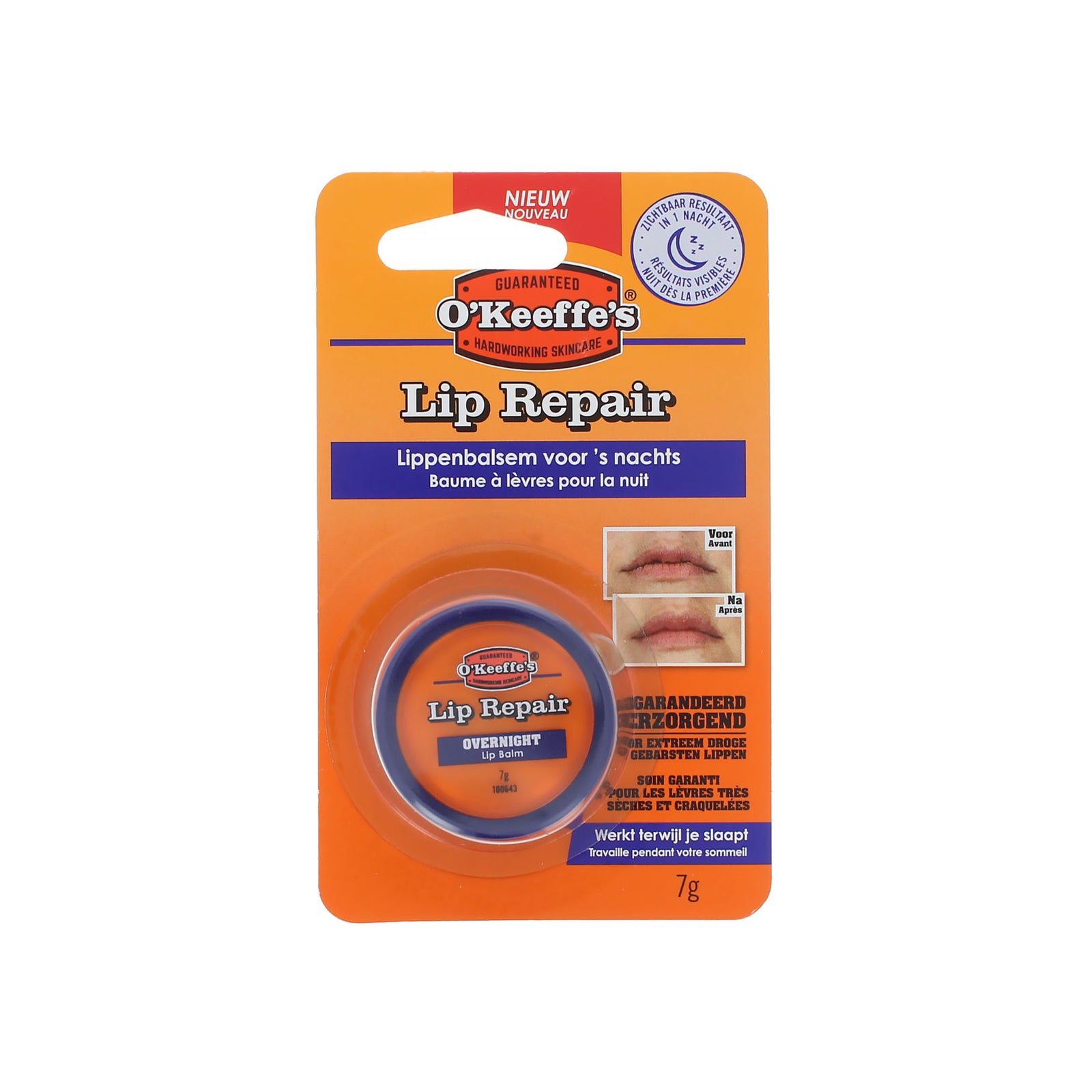 O'Keeffe's Lip Repair Night lippenbalsem - 7 gr
